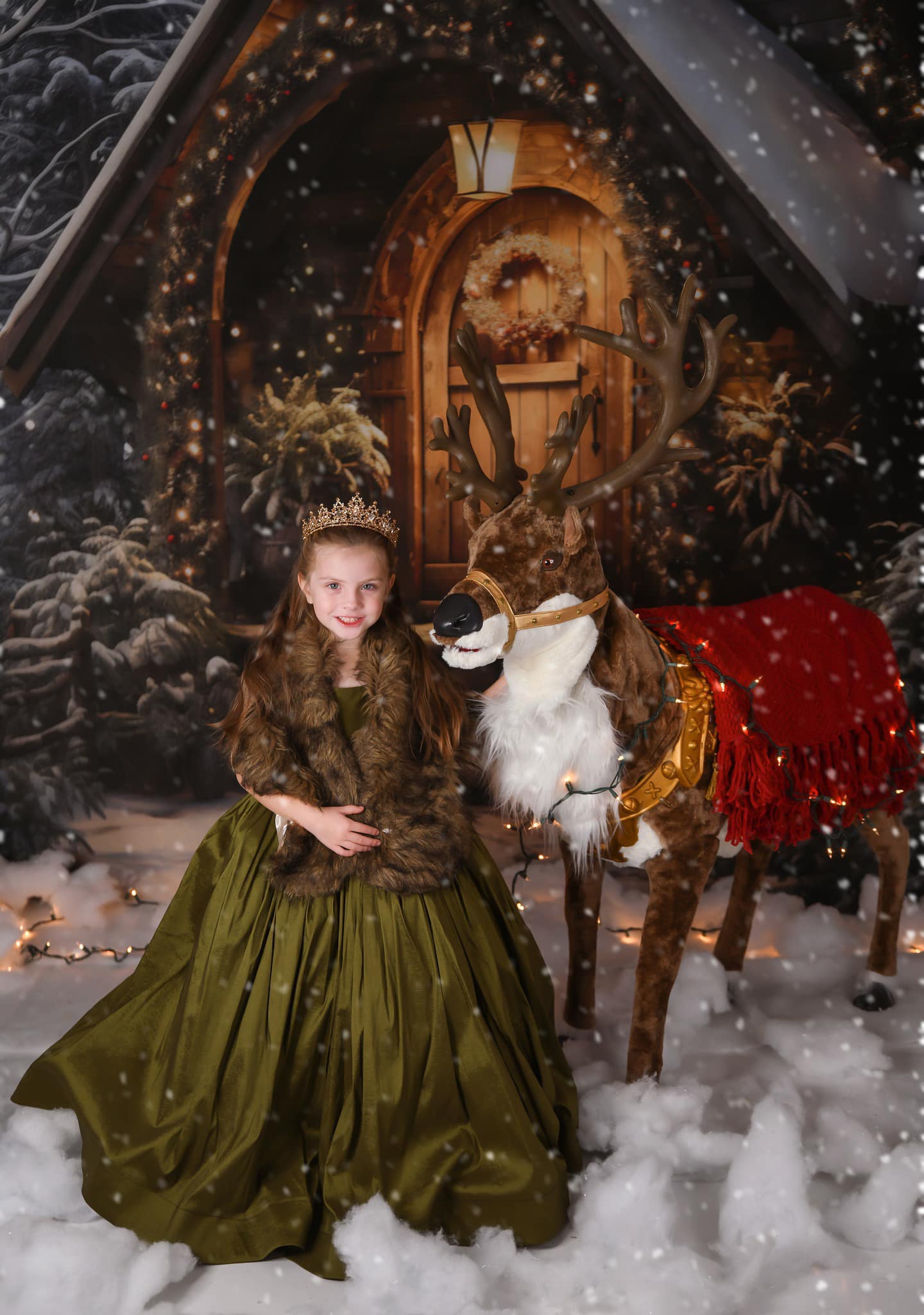 Kate Christmas Wooden House Backdrop Designed by Chain Photography - Kate Backdrop AU