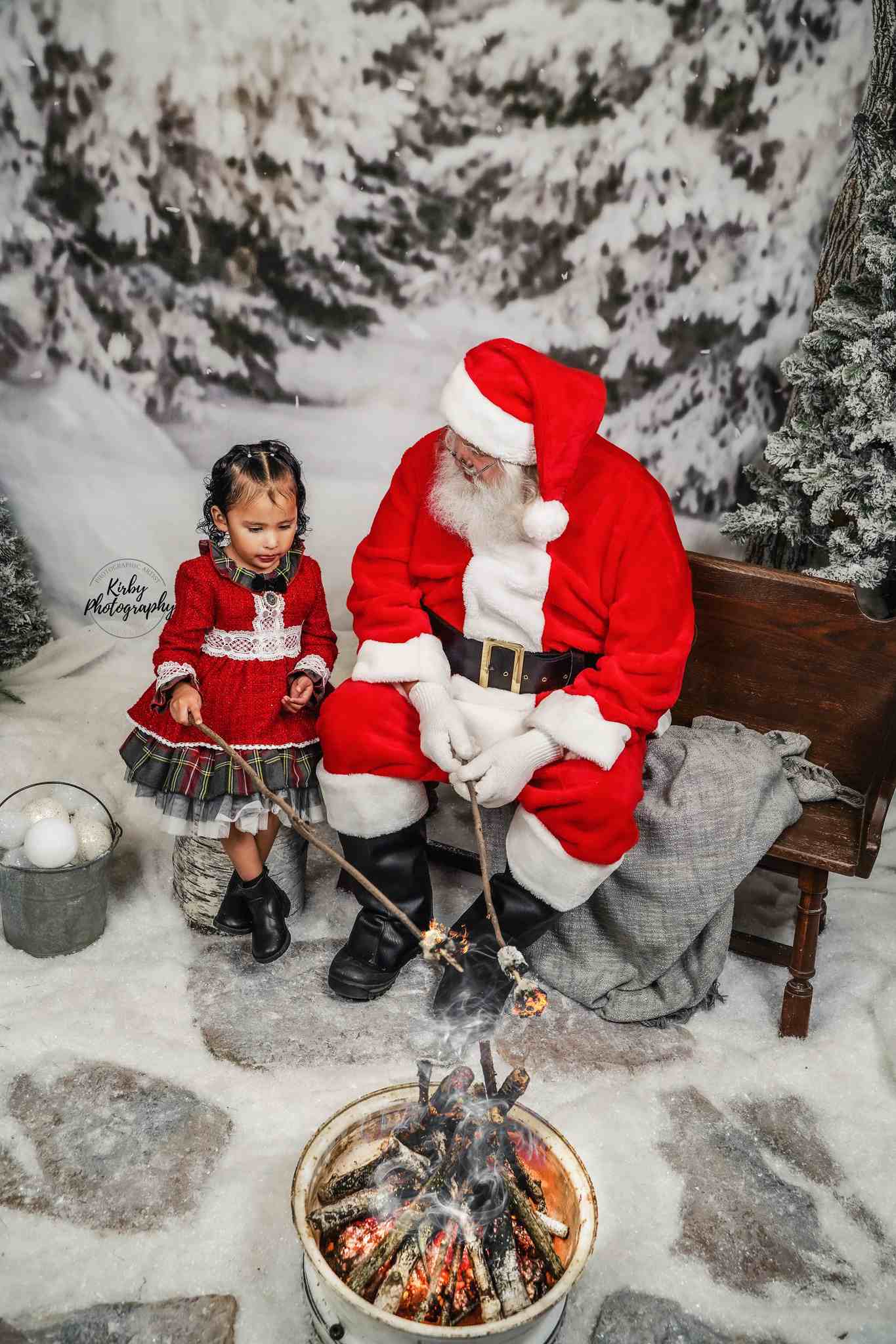 Kate Winter Forest Snow Backdrop Designed by Arica Kirby - Kate Backdrop AU