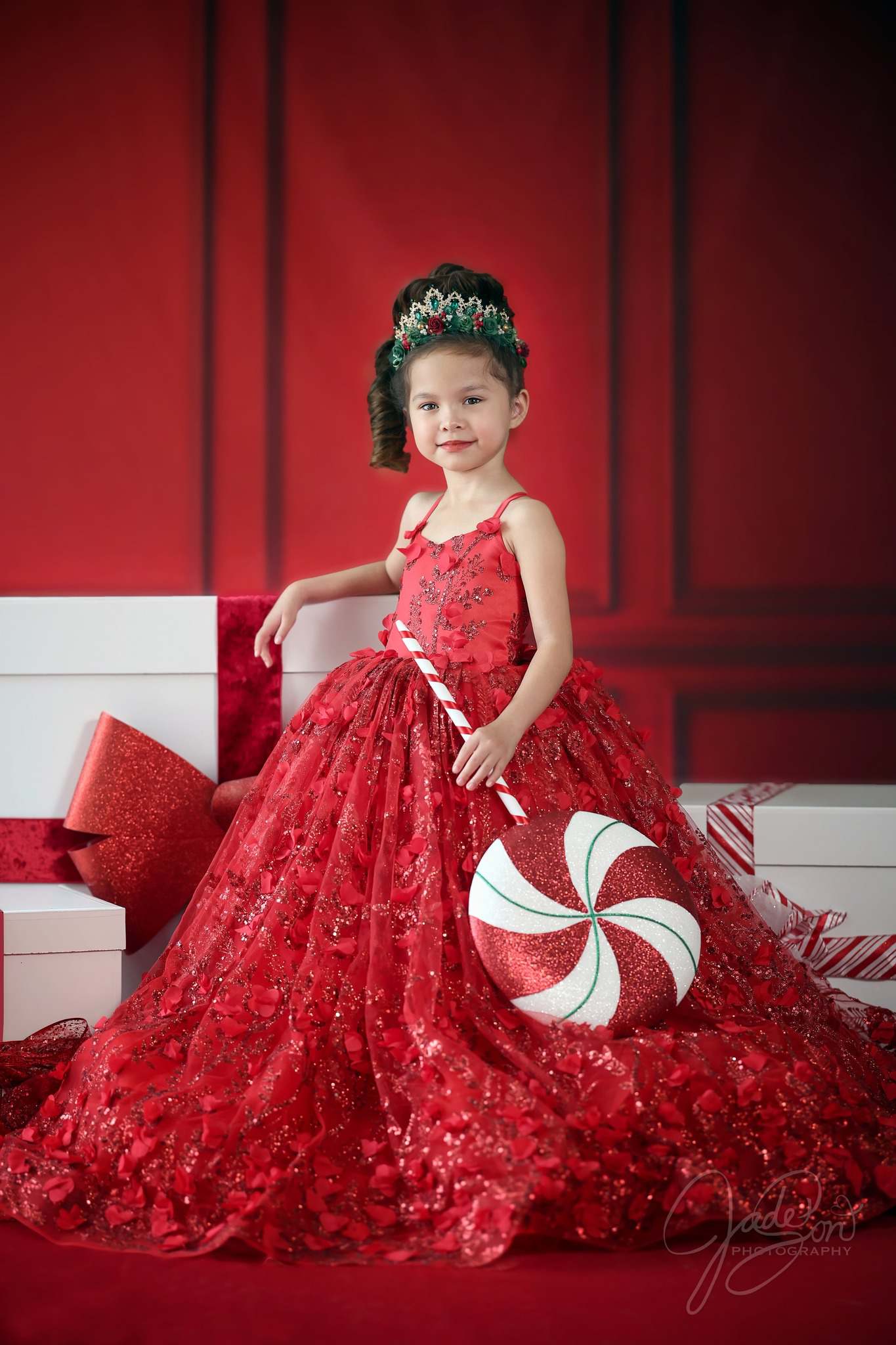 Kate Red Vintage Wall Backdrop for Photography - Kate Backdrop AU