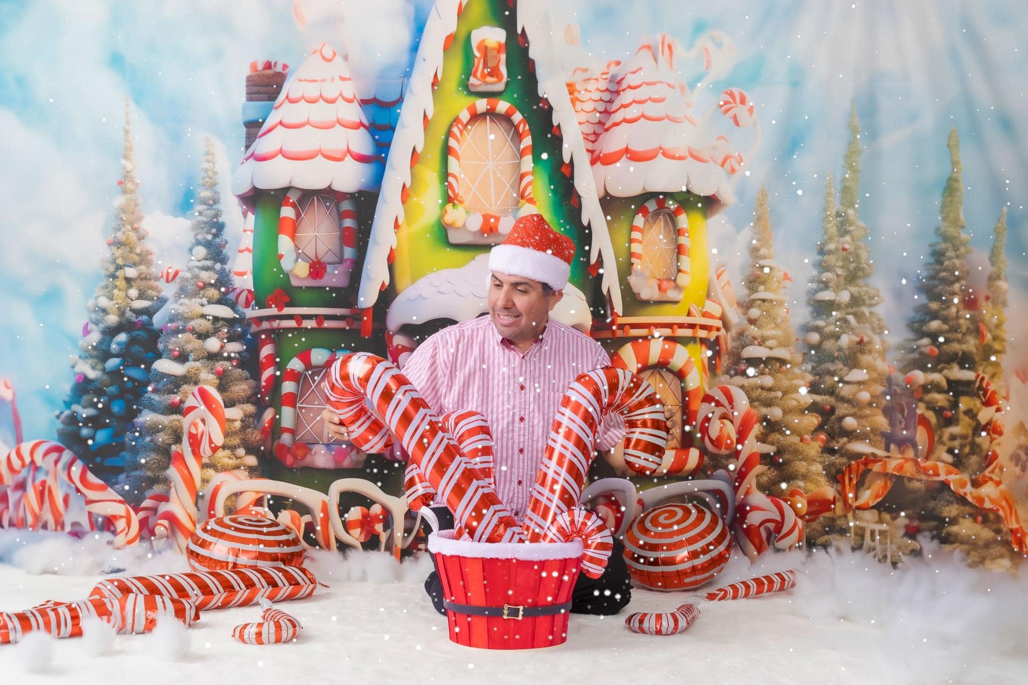 Kate Christmas Amazing House Backdrop for Photography - Kate Backdrop AU