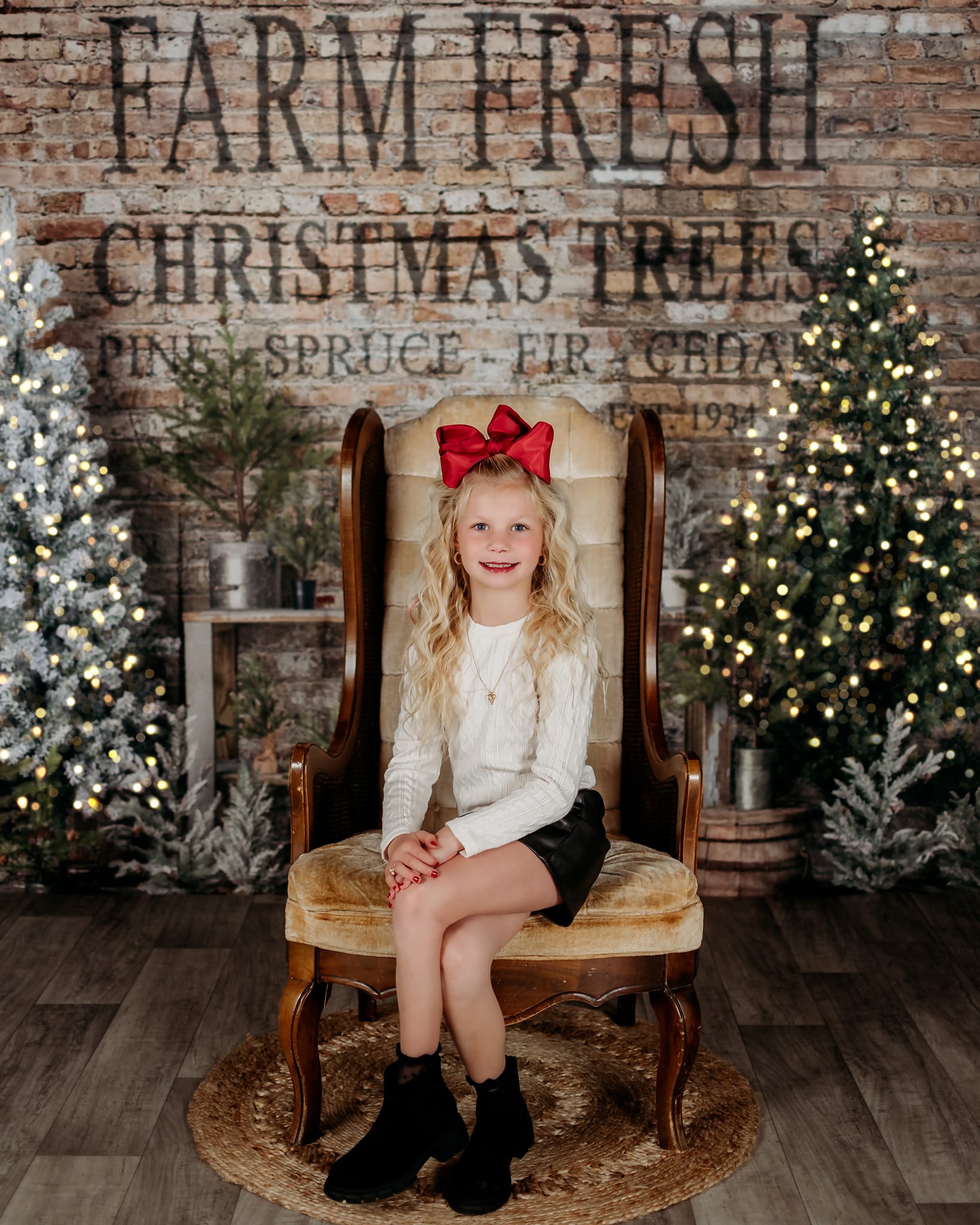 Kate Farm Fresh Backdrop Tree Stand Christmas Designed by Mandy Ringe Photography - Kate Backdrop AU