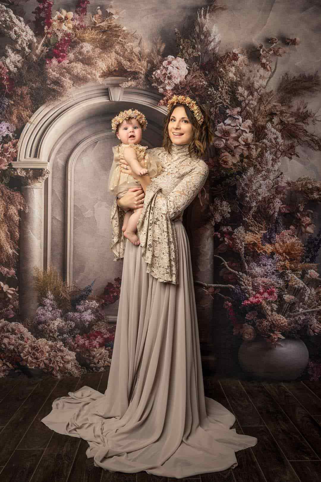 Kate Boho Fall Floral Arch Backdrop Designed By Rose Abbas - Kate Backdrop AU