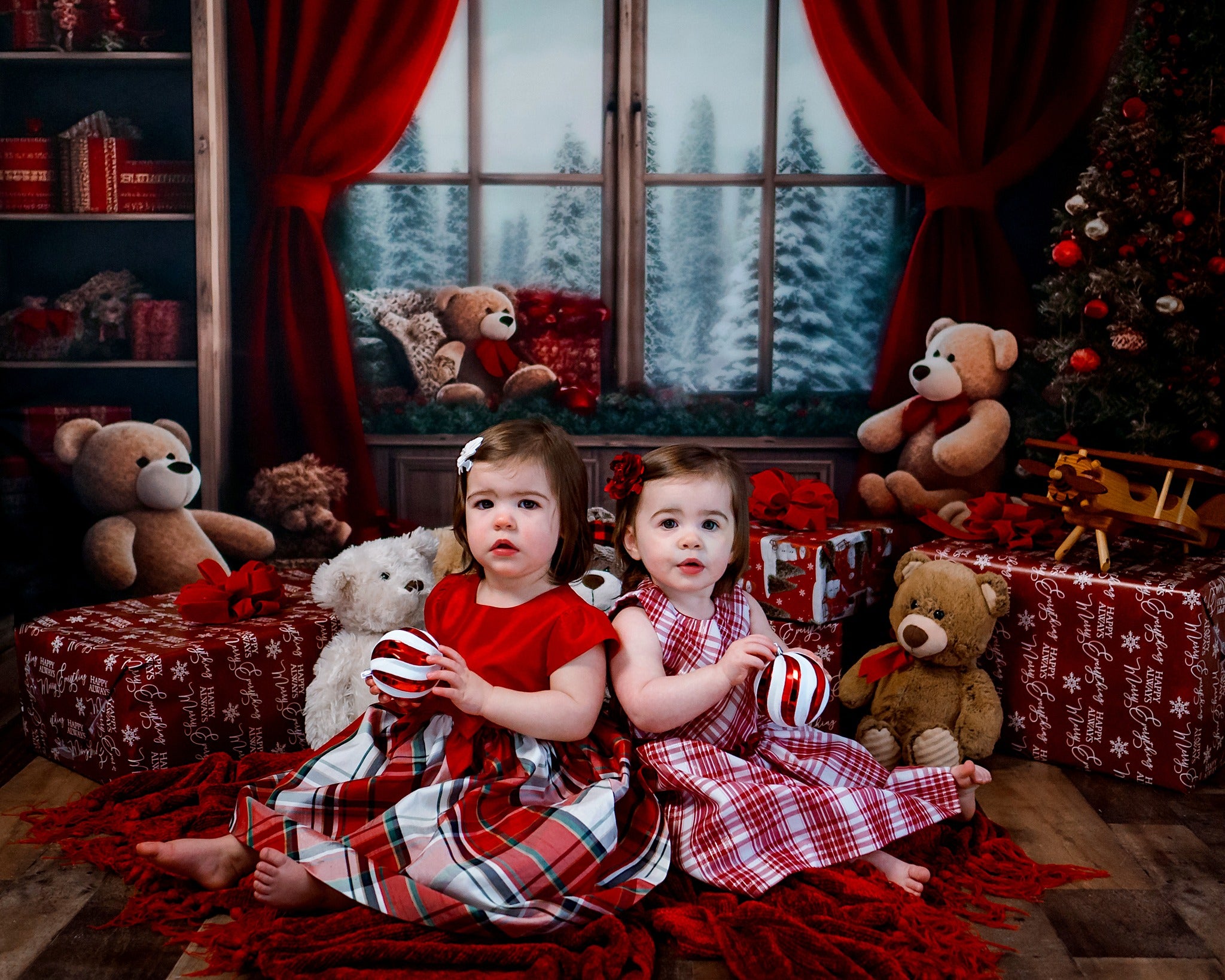 Kate Bear Room Winter Backdrop Designed by Chain Photography - Kate Backdrop AU
