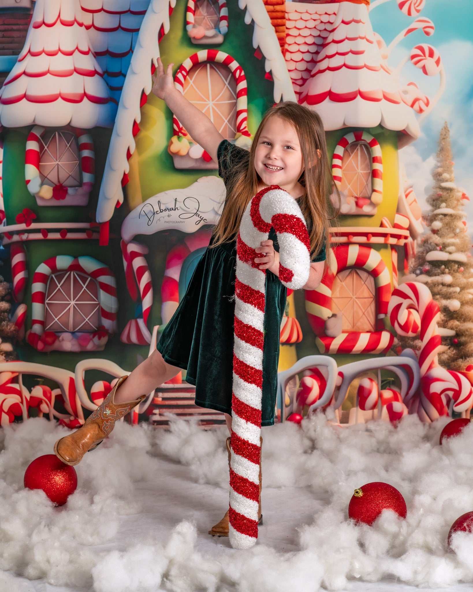 Kate Christmas Amazing House Backdrop for Photography - Kate Backdrop AU