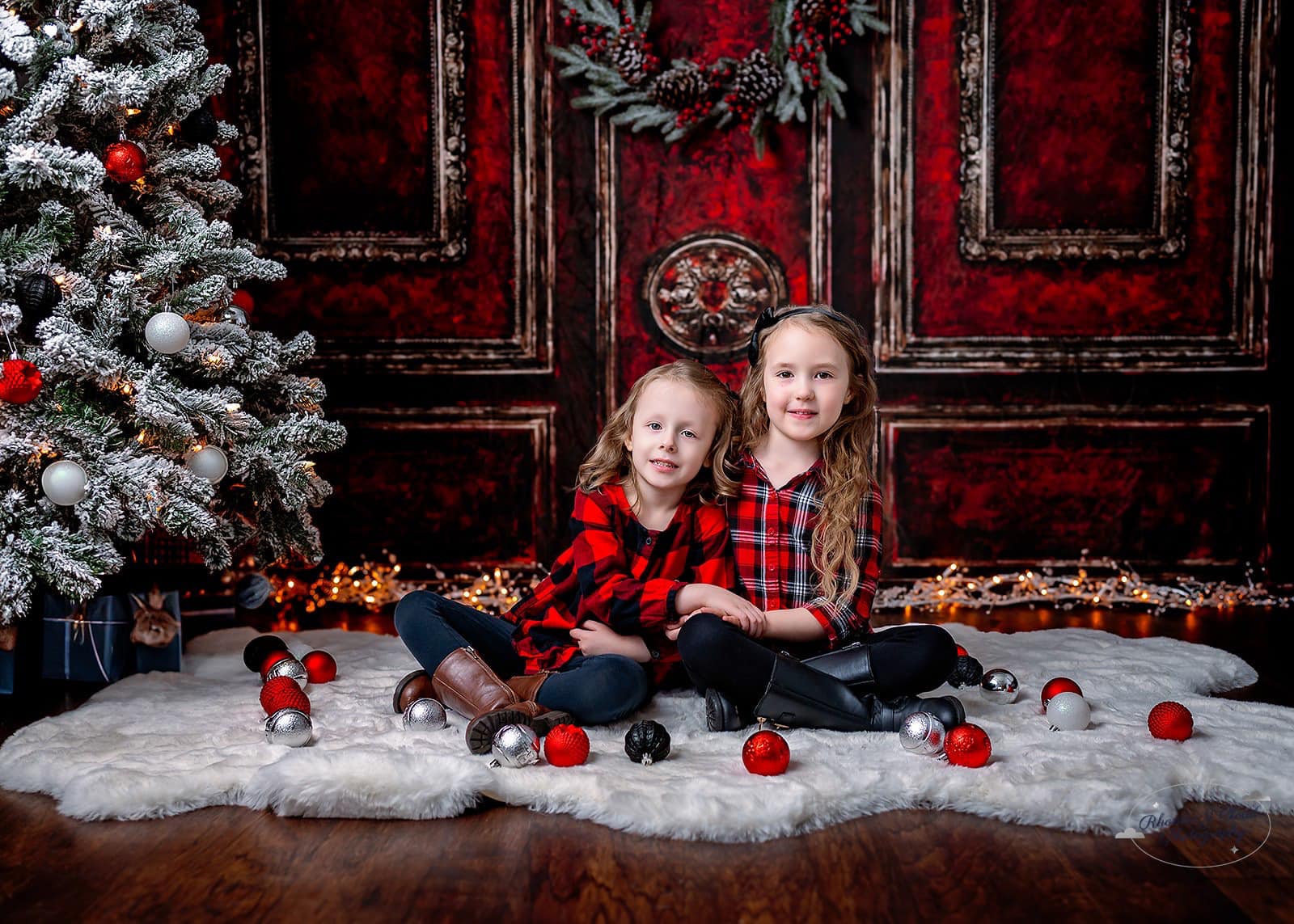 Kate Red Retro Wall Backdrop Designed by Chain Photography - Kate Backdrop AU