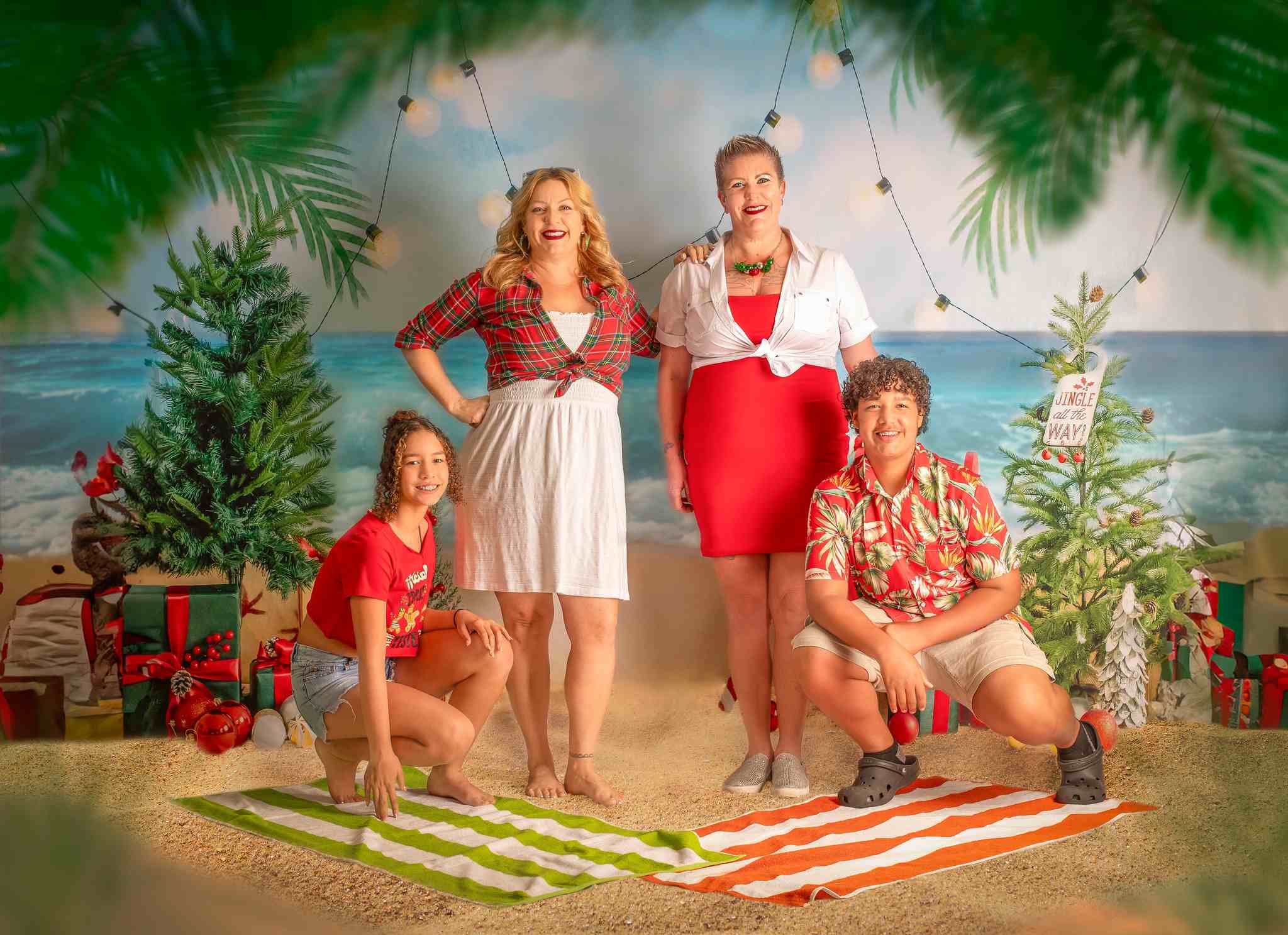 Kate Beach Christmas Backdrop Designed by Emetselch - Kate Backdrop AU