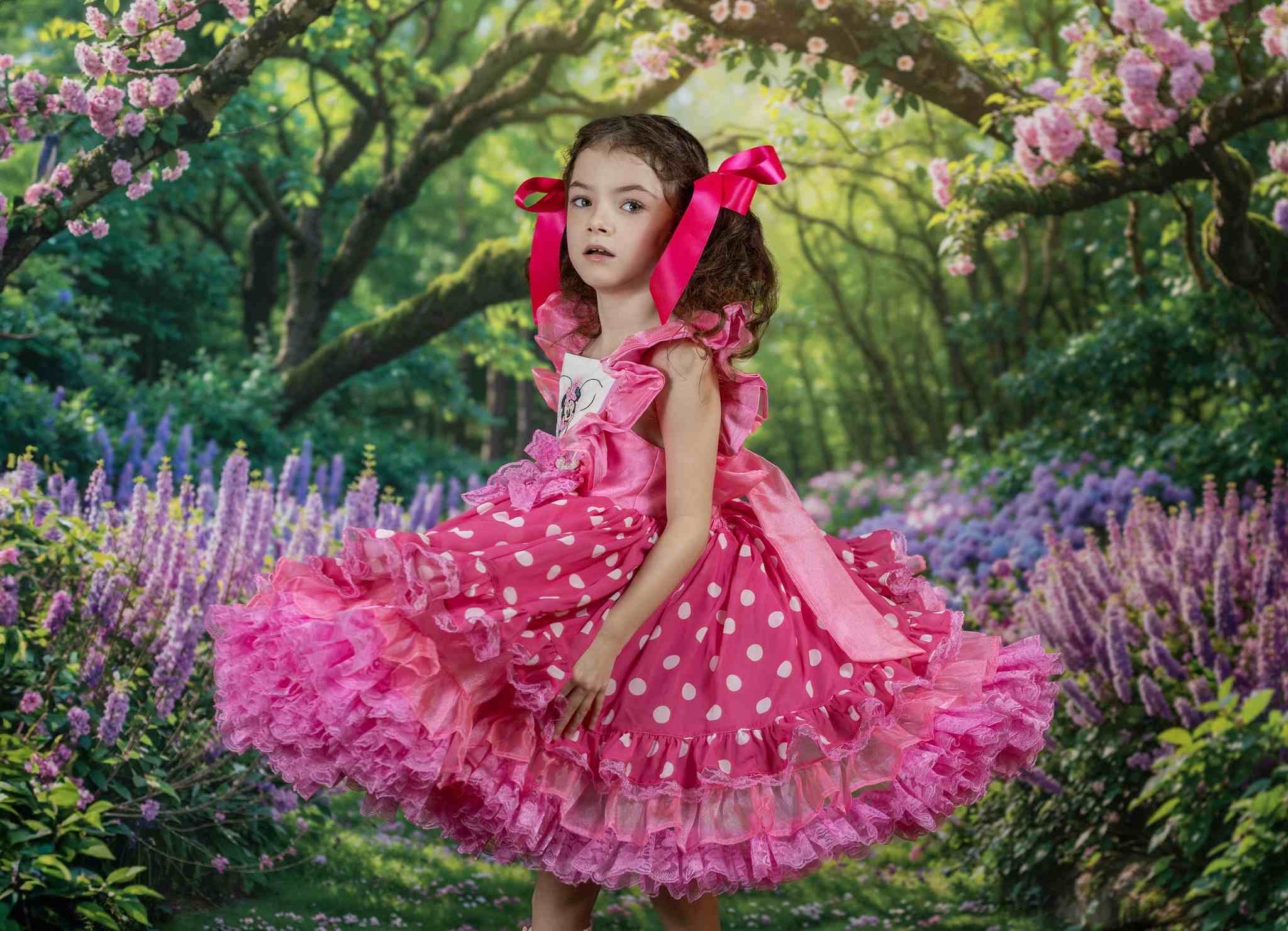 Kate Spring Wisteria Forest Path Backdrop for Photography - Kate Backdrop AU