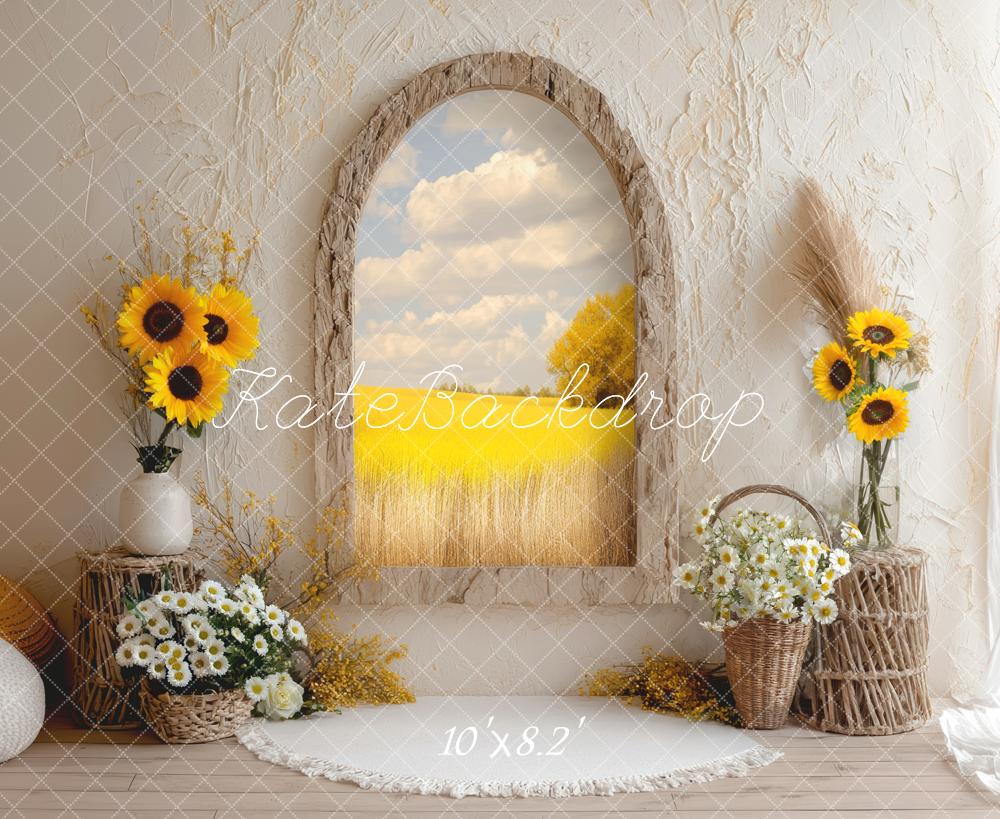 Kate Sunflower Arch Rustic Backdrop Designed by Mini MakeBelieve - Kate Backdrop AU