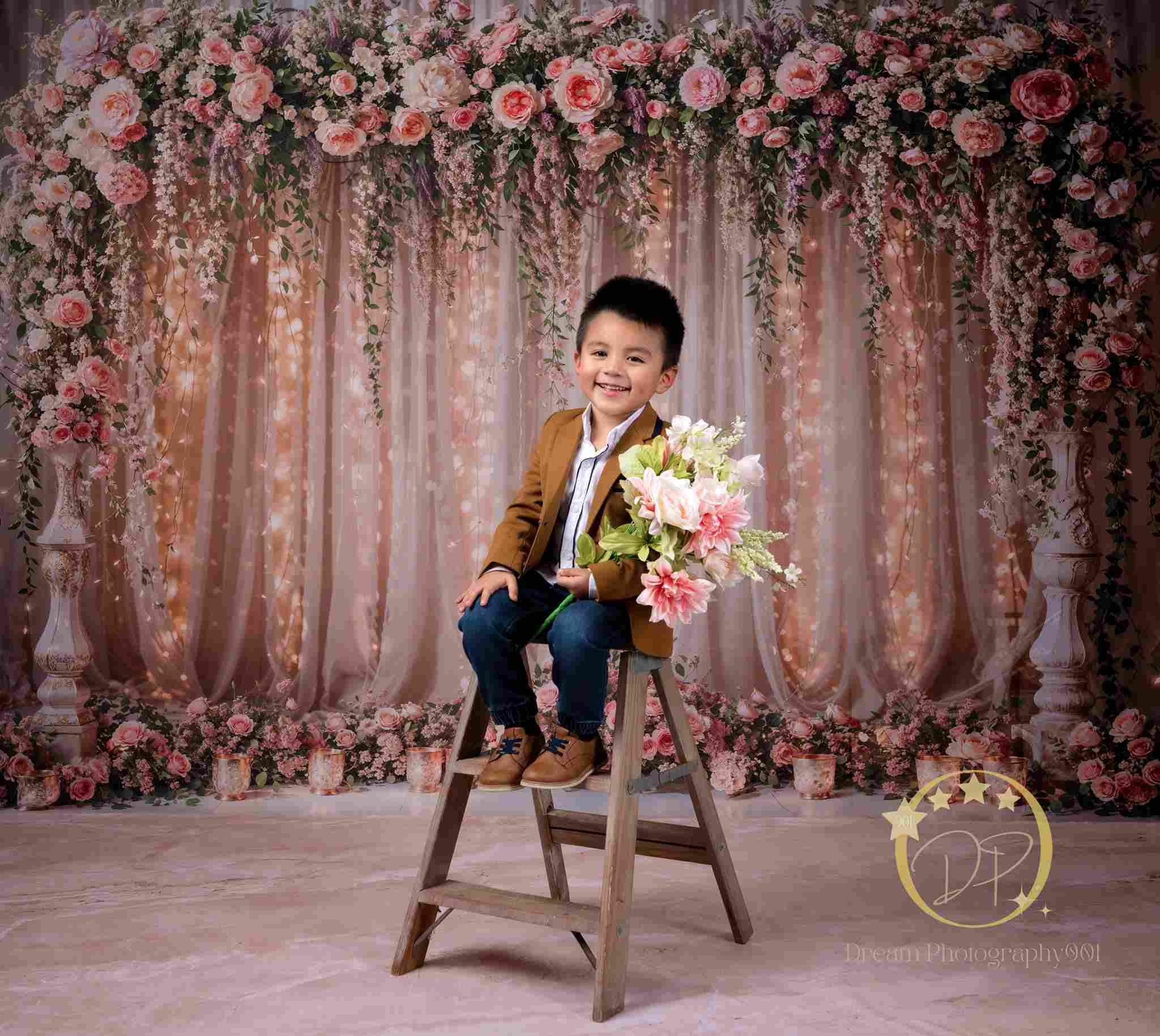 Kate Flower Light String Curtain Backdrop Designed by Chain Photography - Kate Backdrop AU