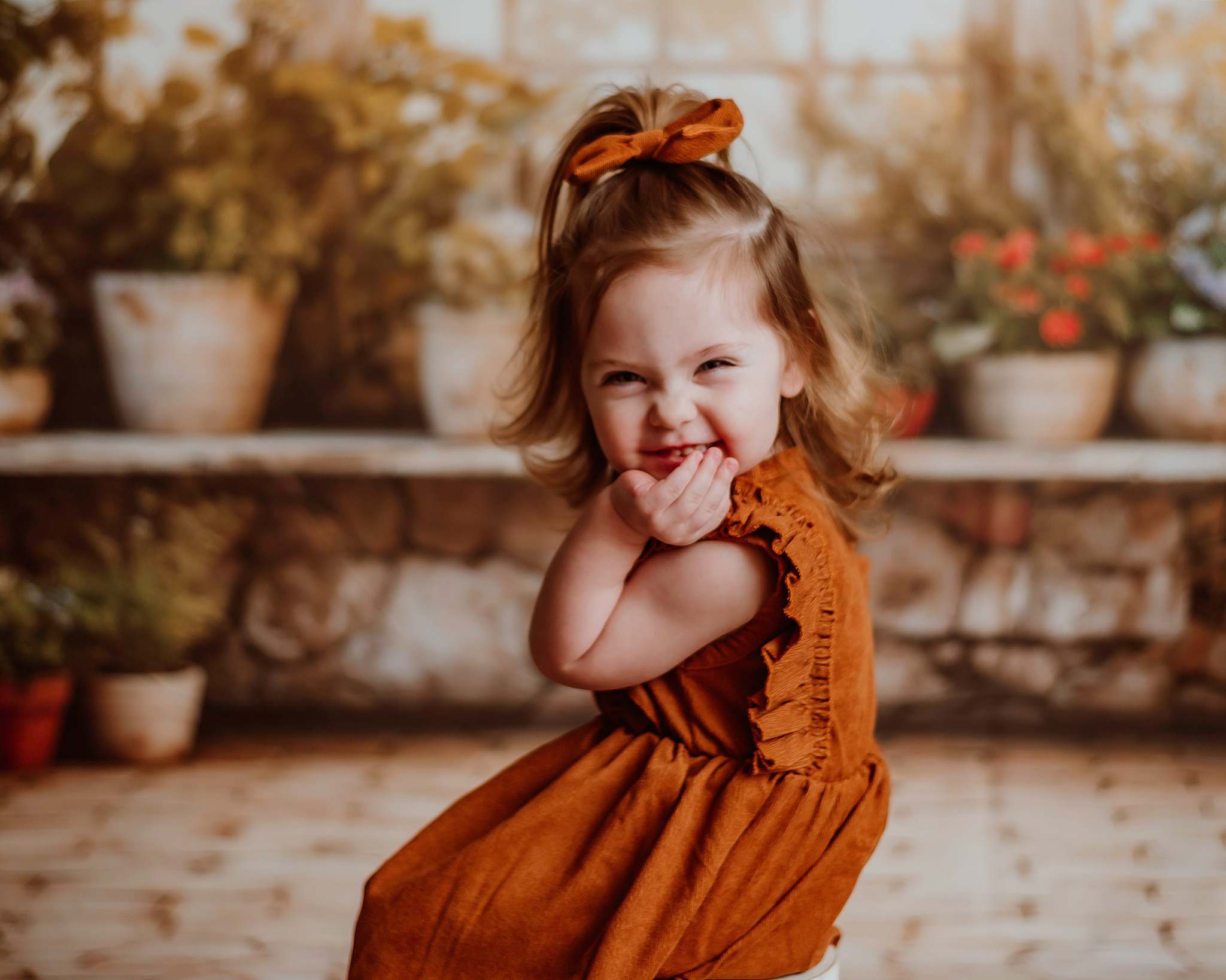 Kate Spring Green Plants Sunny Window Backdrop+Kate Rugged Patterned Path Floor Backdrop - Kate Backdrop AU