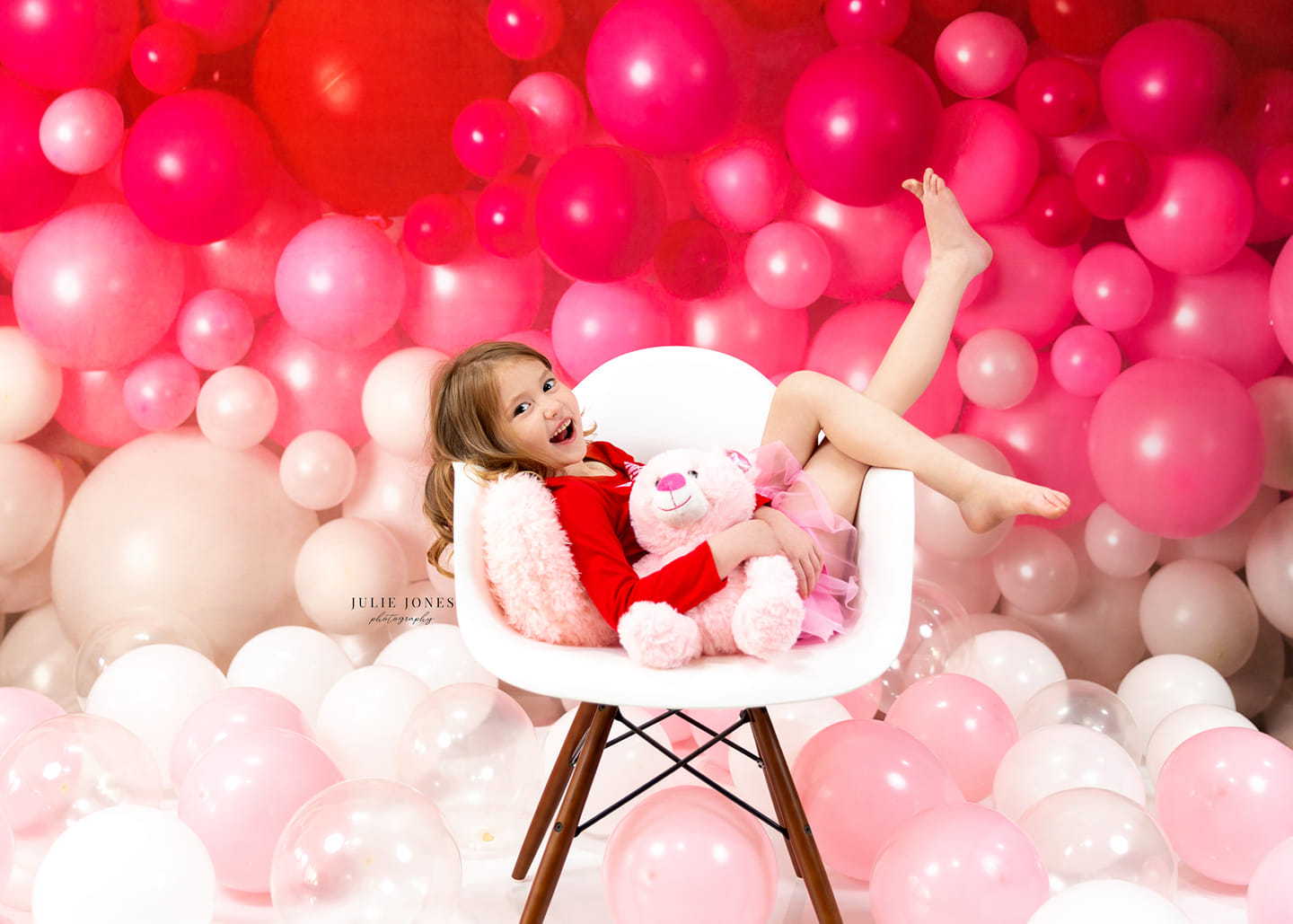 Kate Valentines Day Balloon Wall Backdrop for Photography Designed by Mandy Ringe Photography