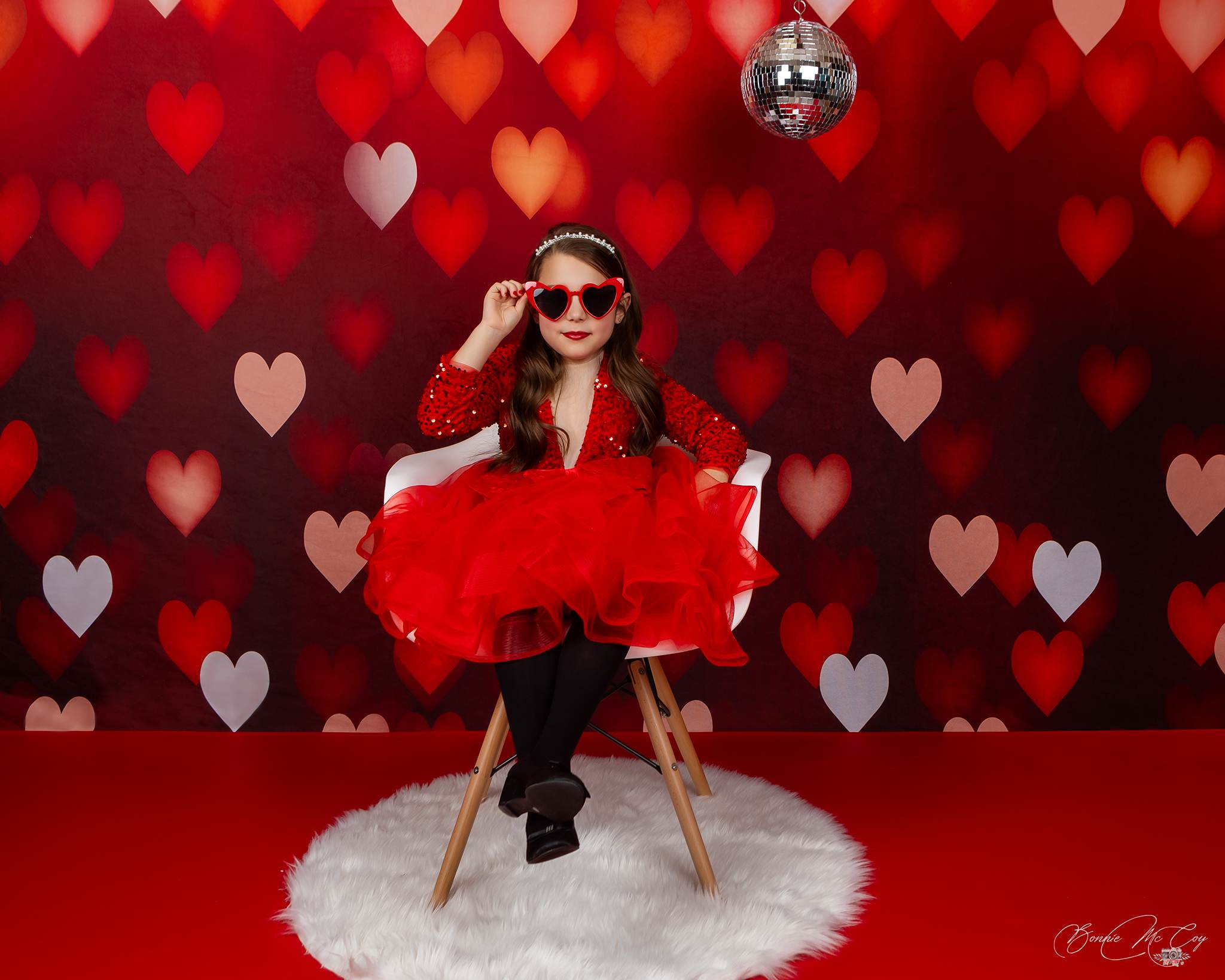 Kate Bokeh Valentine's Day Backdrop Red Defocus Designed by Kate Image - Kate Backdrop AU