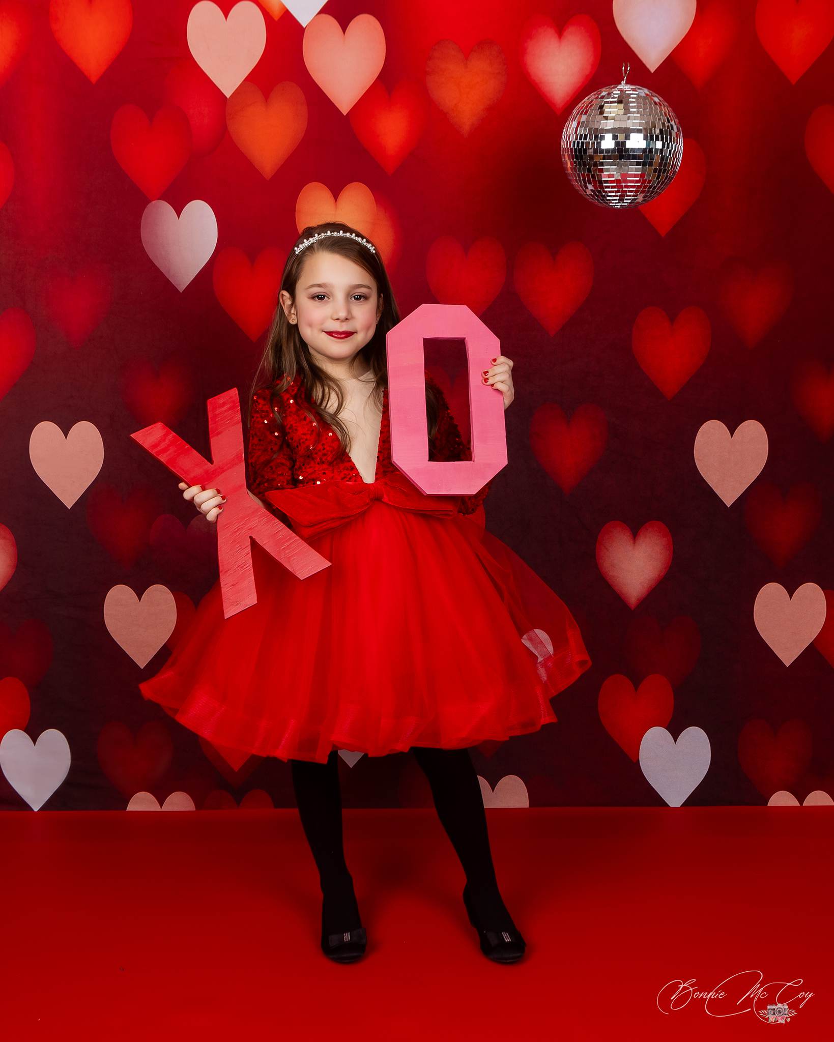 Kate Bokeh Valentine's Day Backdrop Red Defocus Designed by Kate Image - Kate Backdrop AU