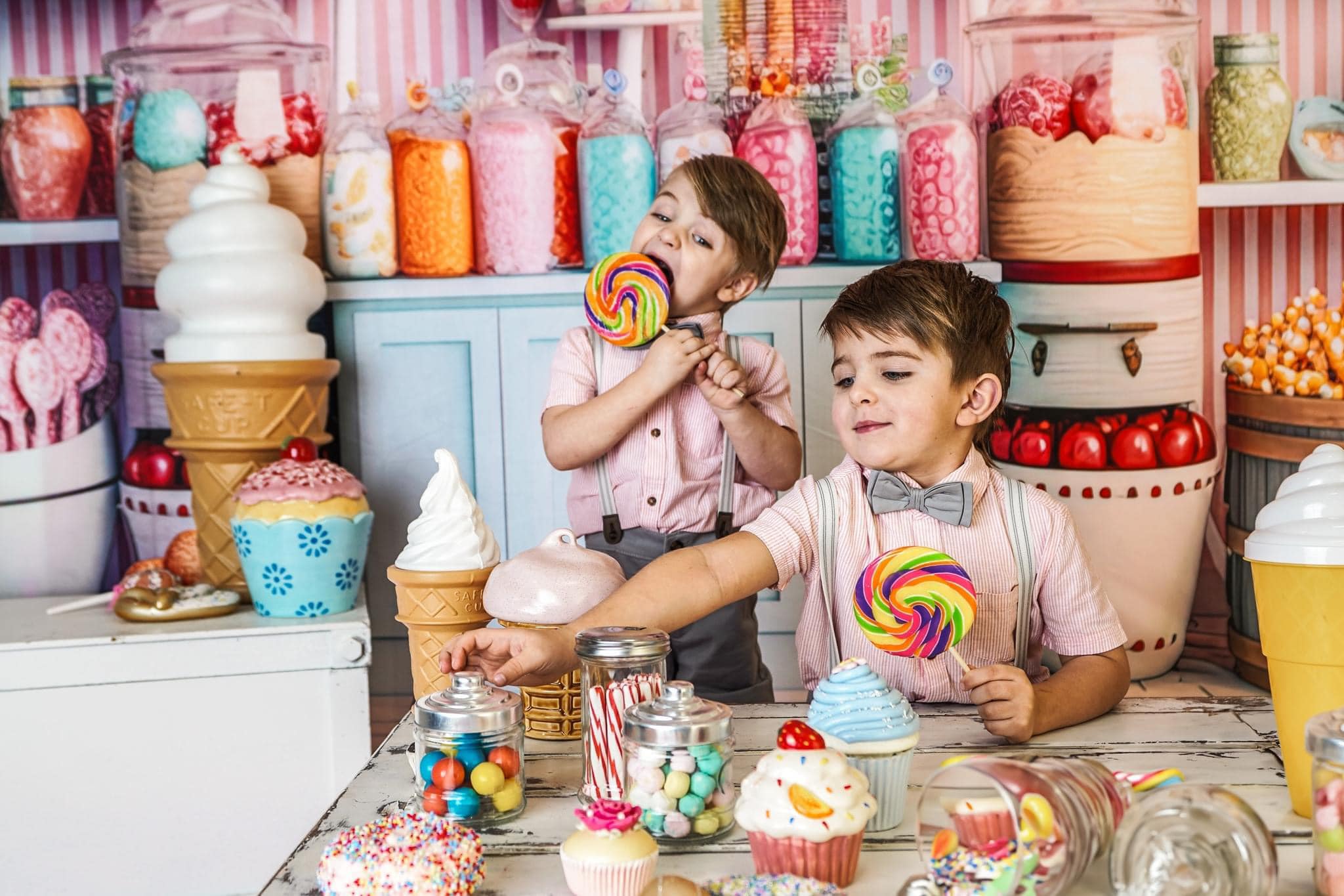 Kate Sweet Shoppe Backdrop Candy Designed by Angela Marie Photography - Kate Backdrop AU