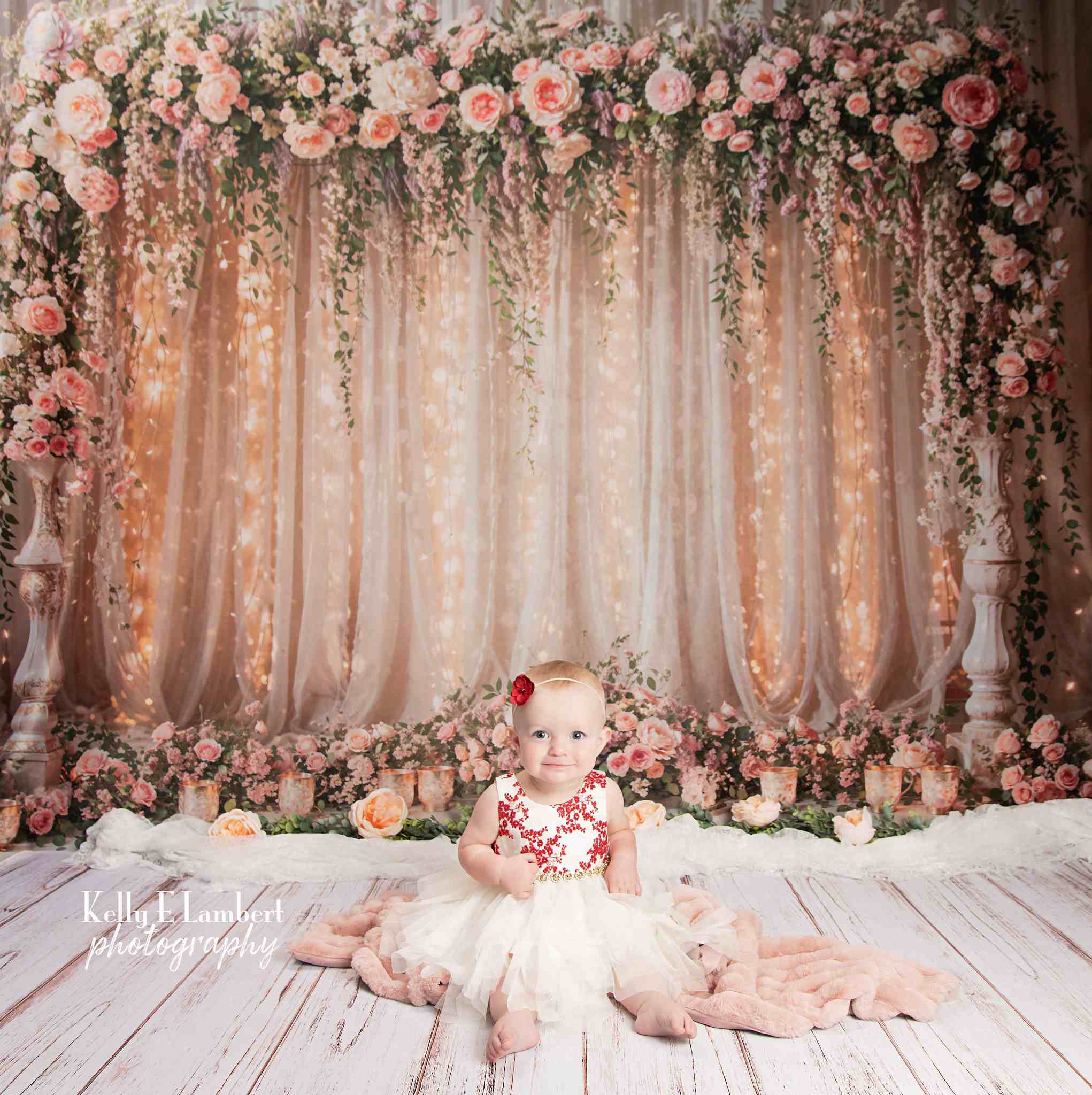 Kate Flower Light String Curtain Backdrop Designed by Chain Photography - Kate Backdrop AU