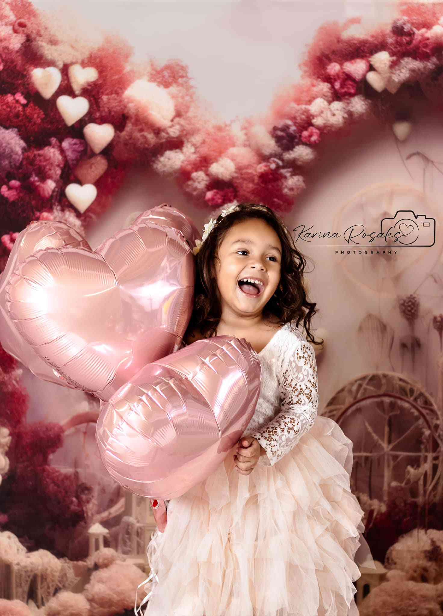 Kate Bird Cage Hearts Backdrop Designed by Happy Squirrel Design - Kate Backdrop AU