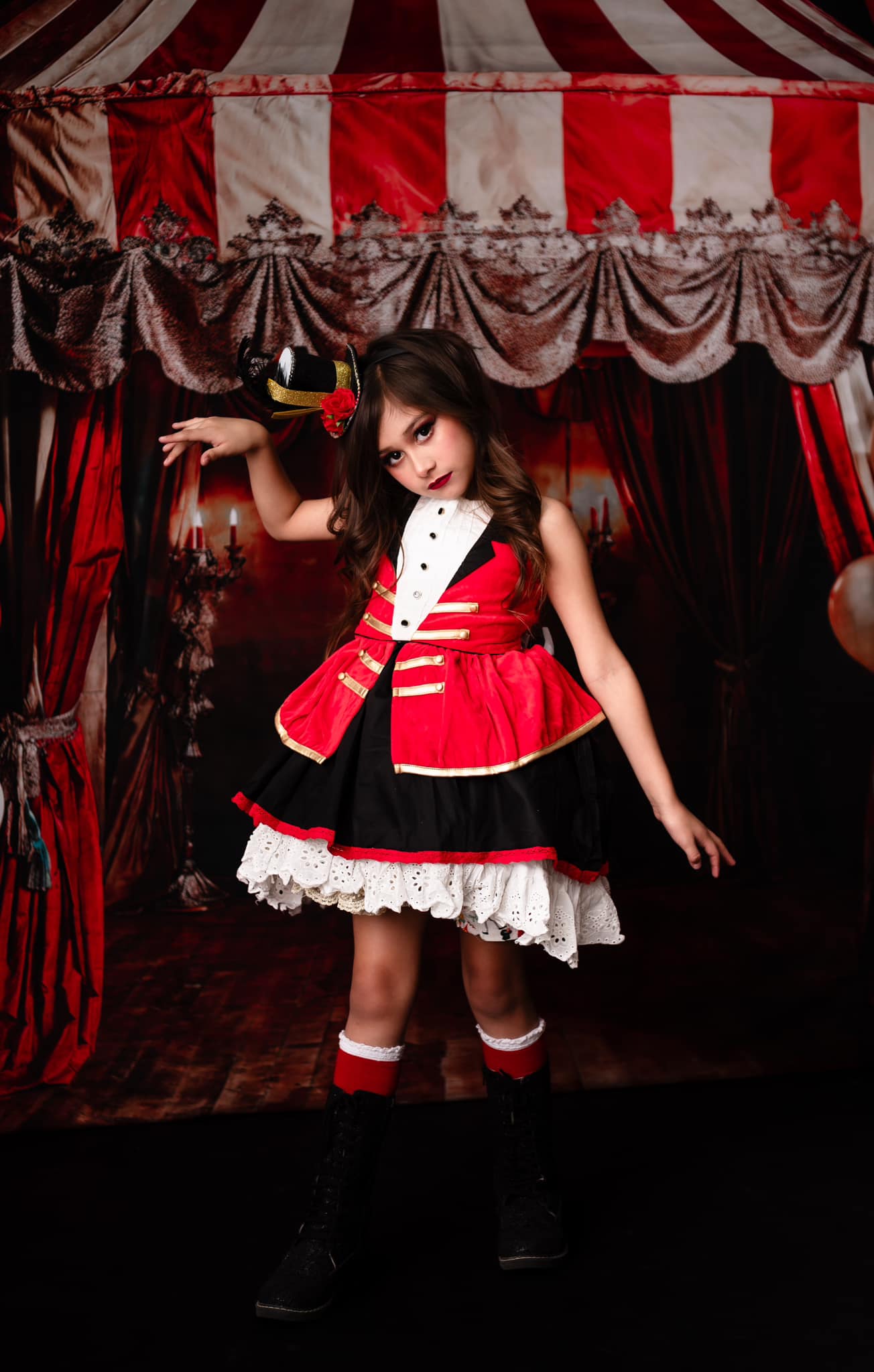 Kate Balloon Red Balloon Circus Backdrop Designed by Emetselch - Kate Backdrop AU