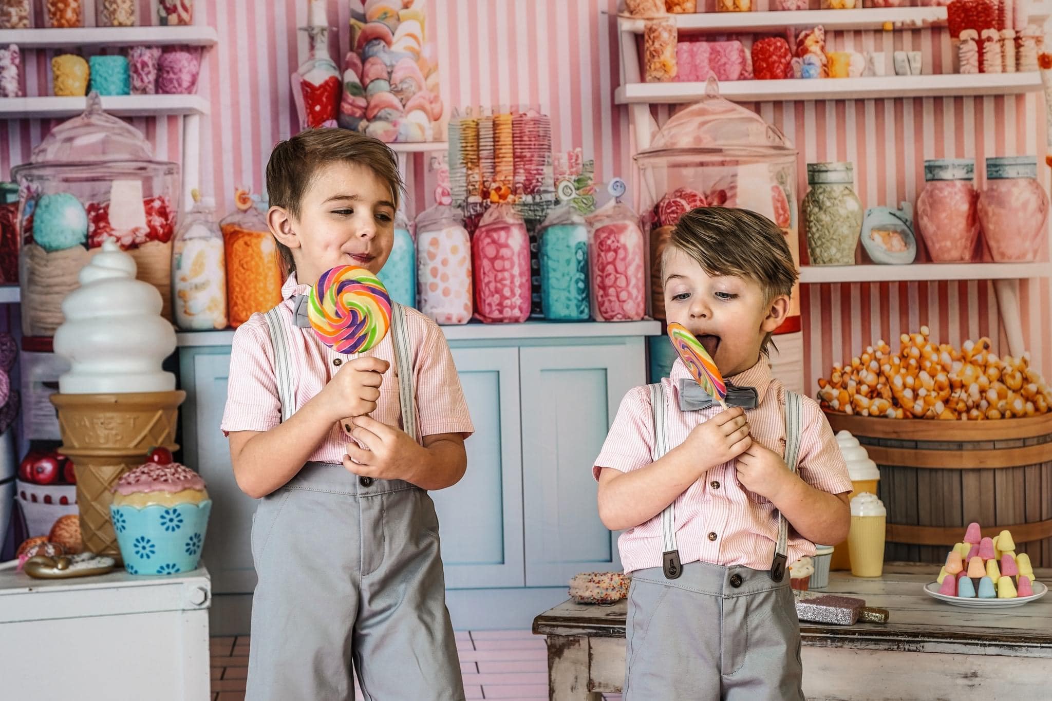 Kate Sweet Shoppe Backdrop Candy Designed by Angela Marie Photography - Kate Backdrop AU