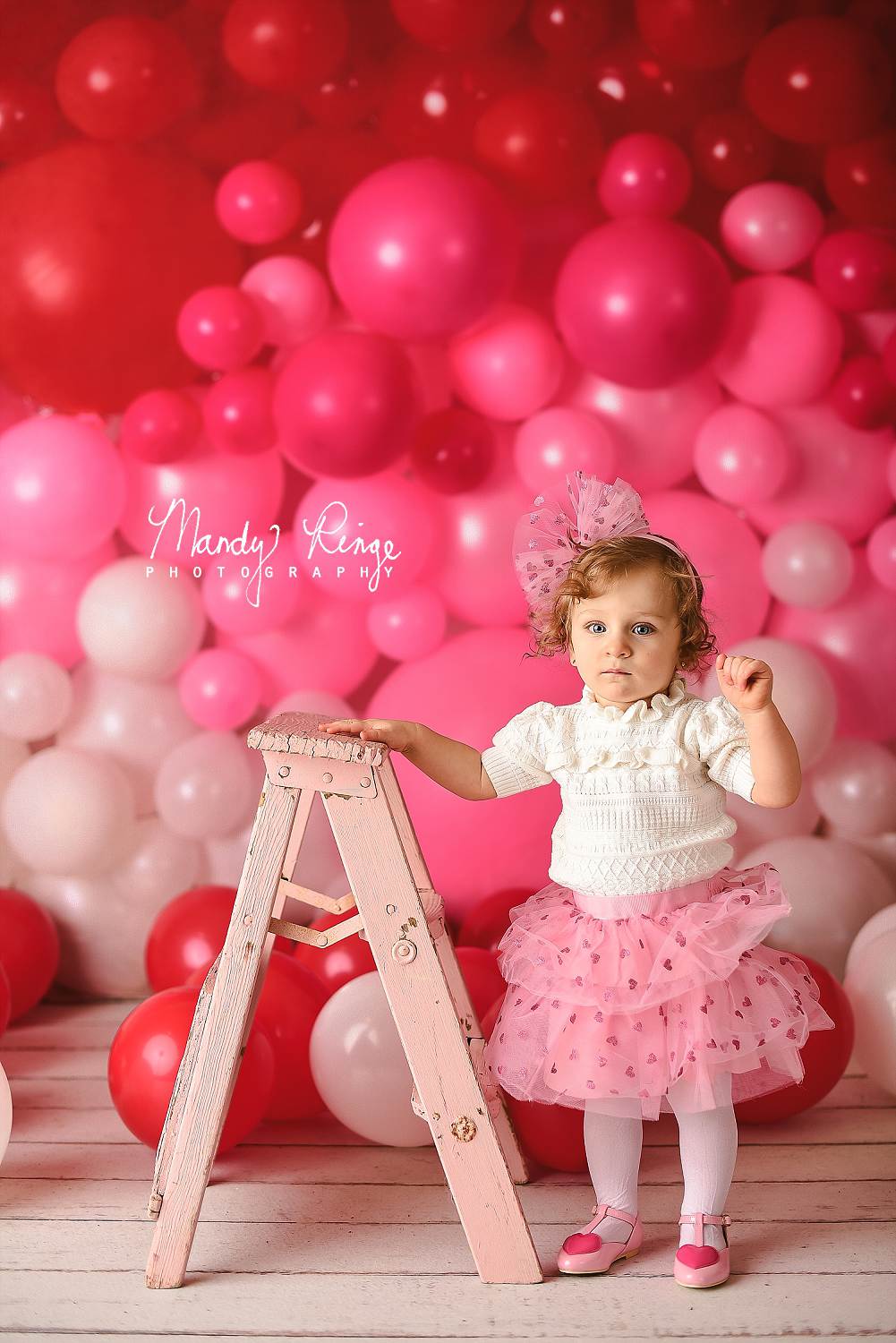 Kate Valentines Day Balloon Wall Backdrop for Photography Designed by Mandy Ringe Photography - Kate Backdrop AU