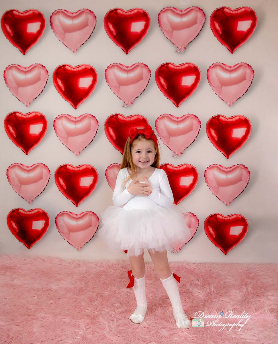 Kate Valentine's Day Backdrop Heart Designed by Melissa McCraw-Hummer - Kate Backdrop AU