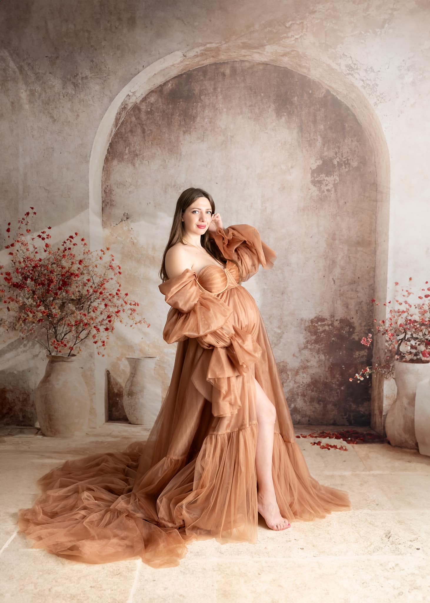 Kate Spring Modern Style Flower Pot Arch Wall Backdrop Designed by Emetselch - Kate Backdrop AU