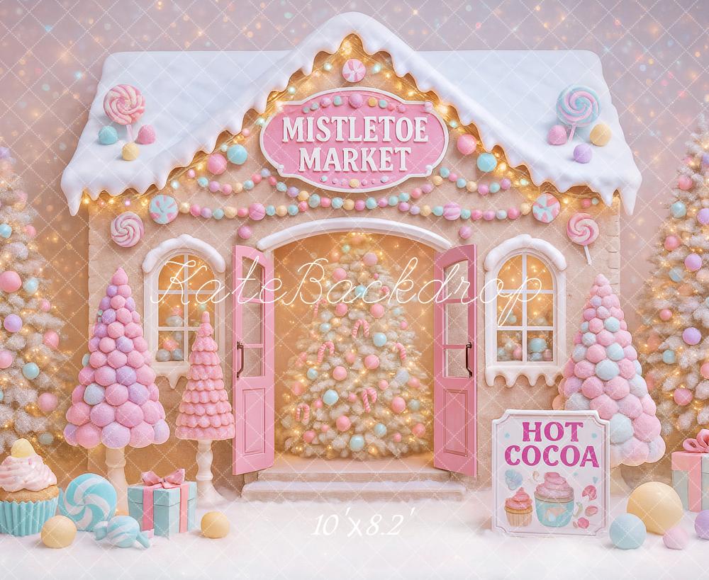 Kate Christmas Gingerbread Candy Backdrop Designed by Ashley Paul