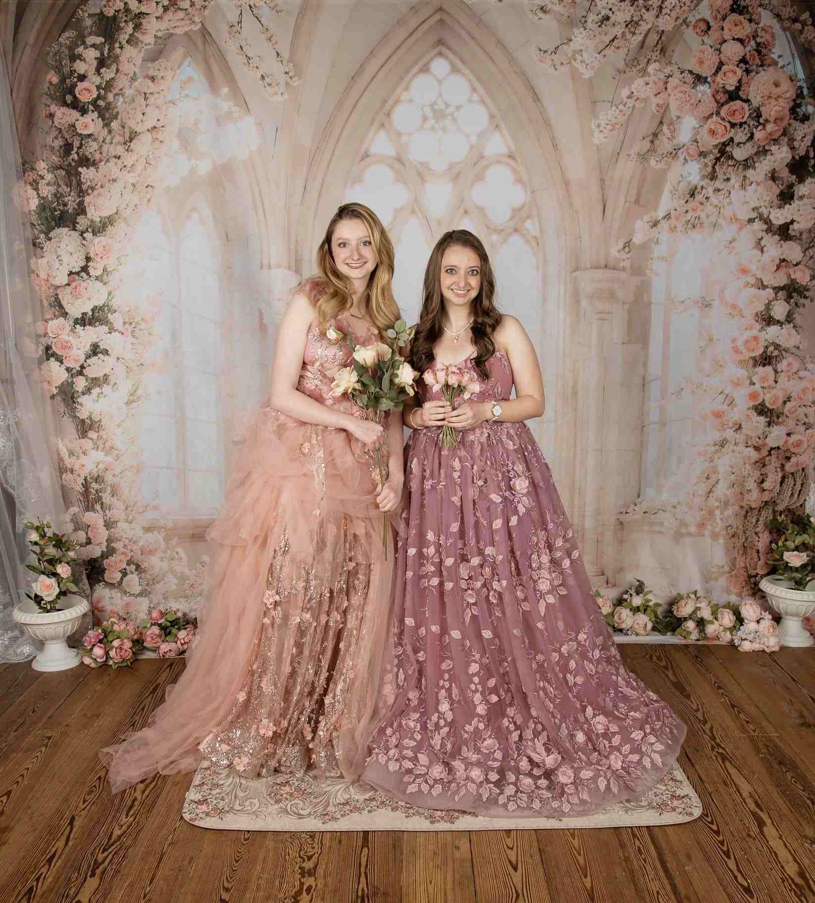 Kate Spring White Flowers Window Room Backdrop Designed by Emetselch - Kate Backdrop AU