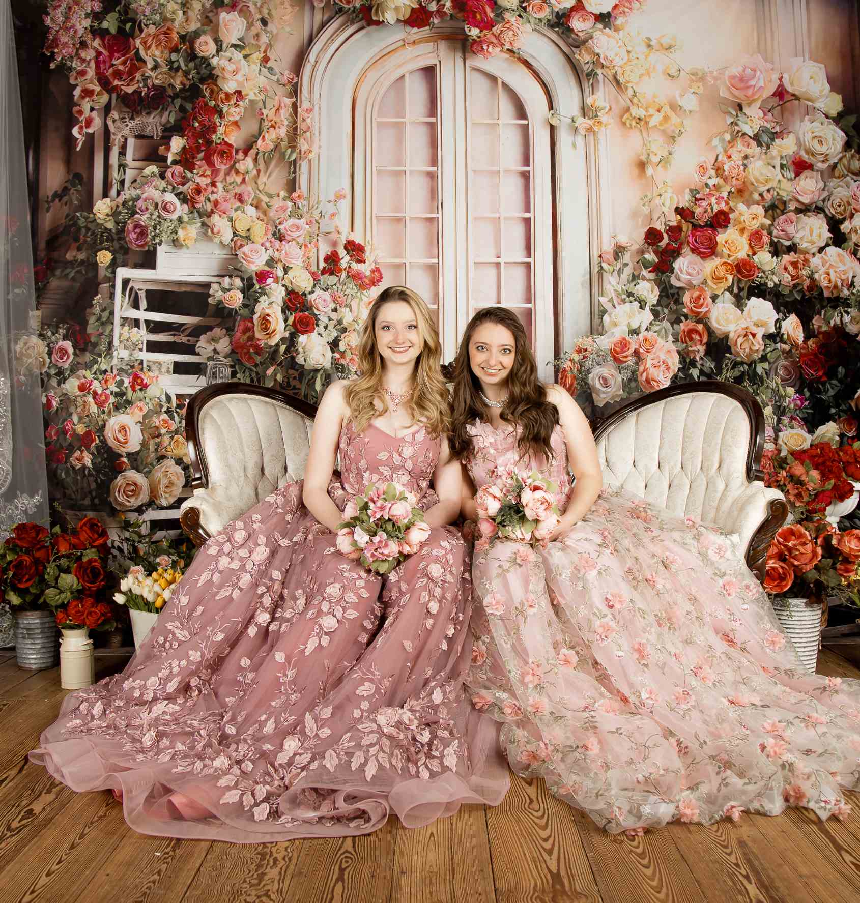 Kate Spring Mother's Day Colorful Flowers Backdrop Designed by Emetselch - Kate Backdrop AU