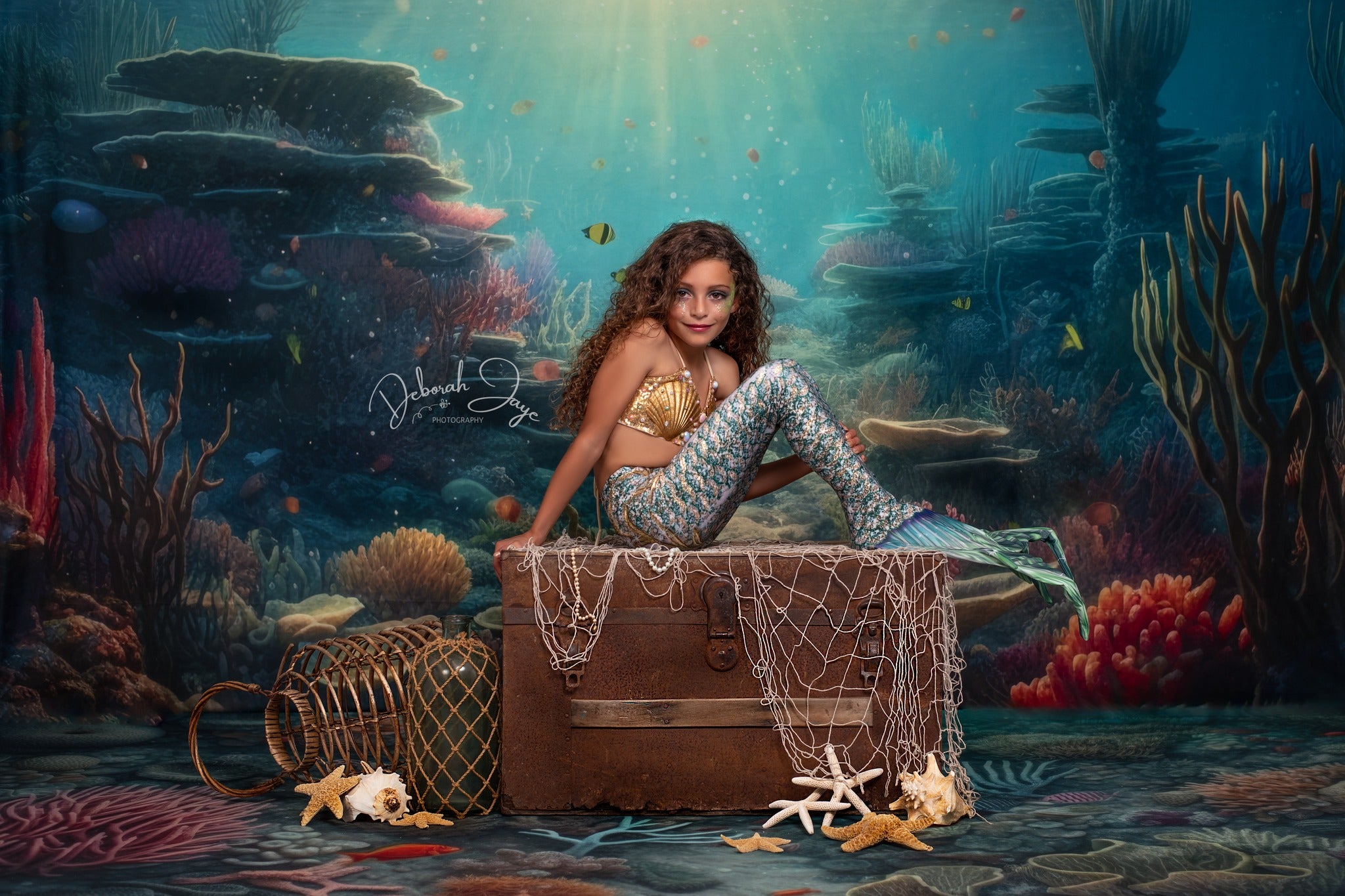 Kate Mermaid Underwater World Backdrop Designed by Mandy Ringe Photography - Kate Backdrop AU