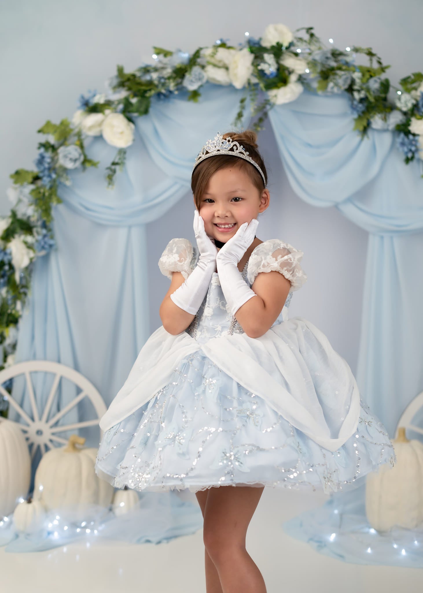 Kate Abstract Backdrop Light Blue mixed Gray for Photography - Kate Backdrop AU