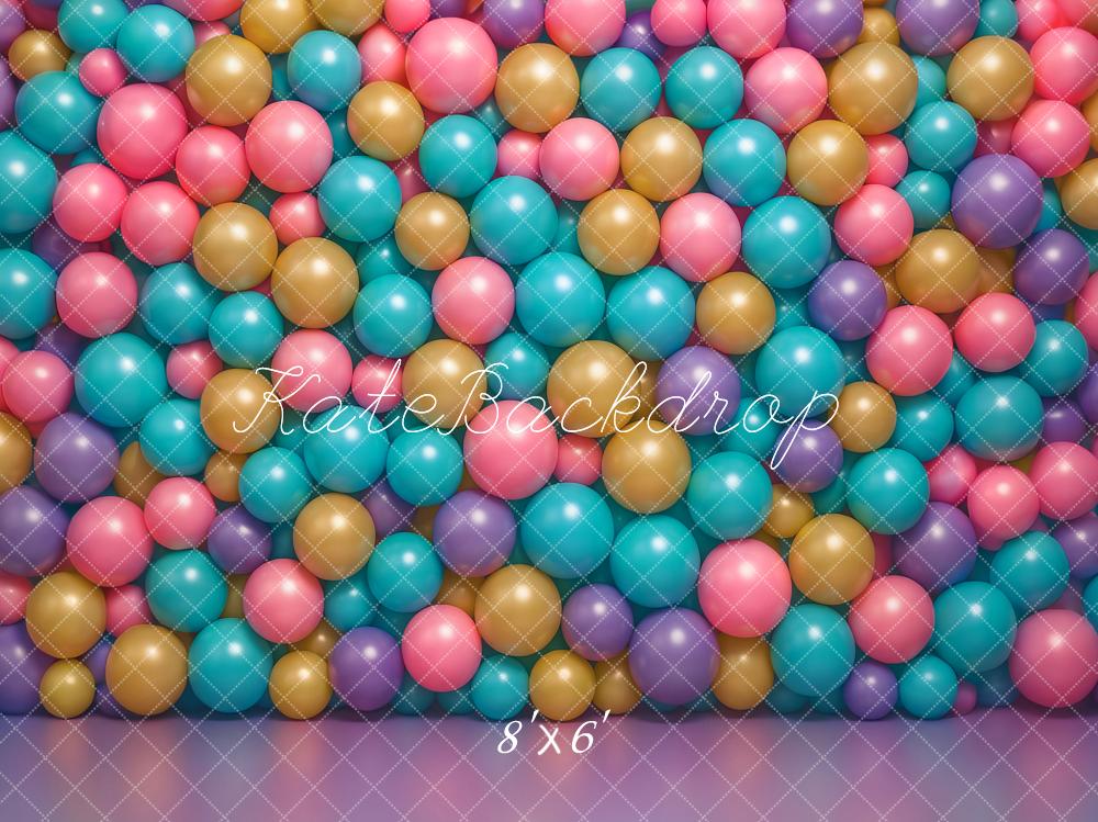 Kate Colourful Ball Wall Backdrop Designed by Ashley Paul