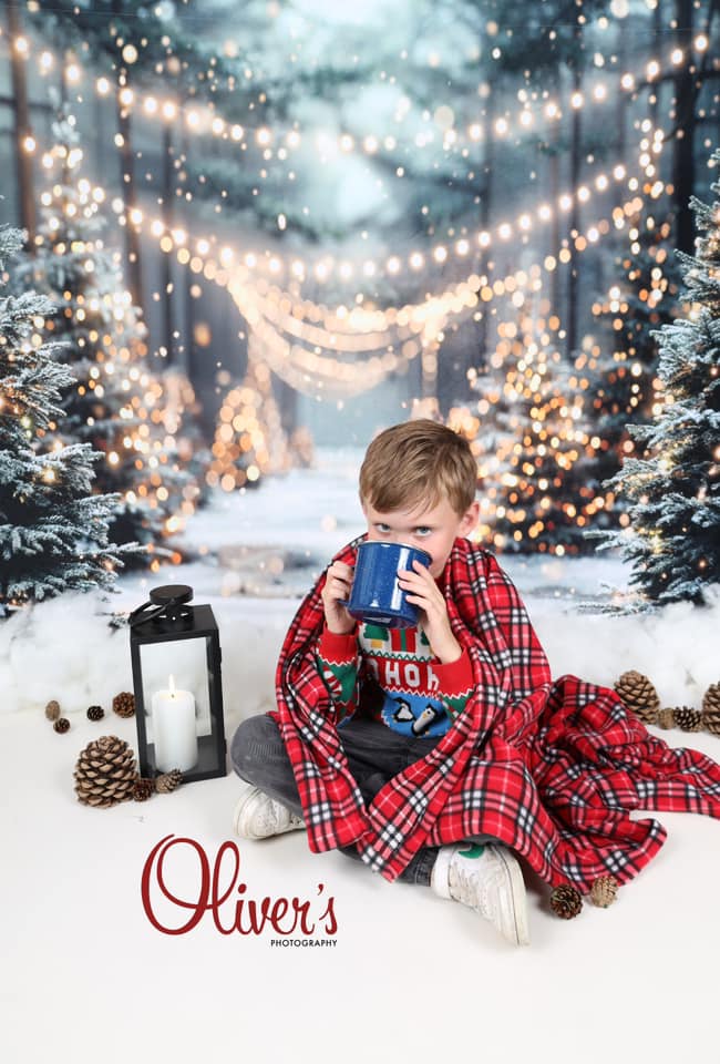 Kate Winter Christmas Bokeh Backdrop for Photography