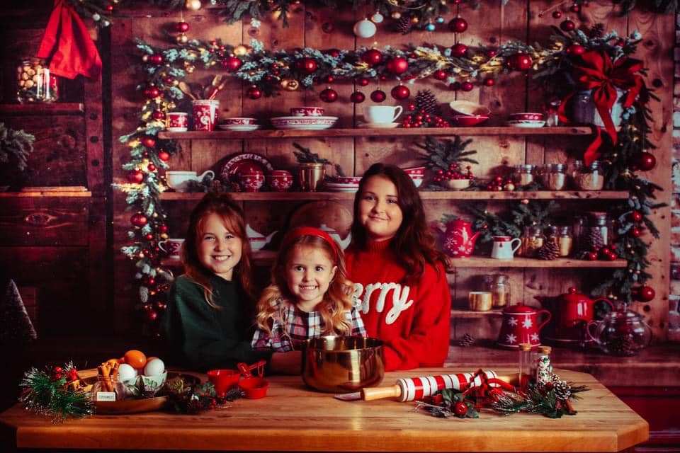 Kate Red Christmas Cupboard Backdrop Designed by Emetselch - Kate Backdrop AU