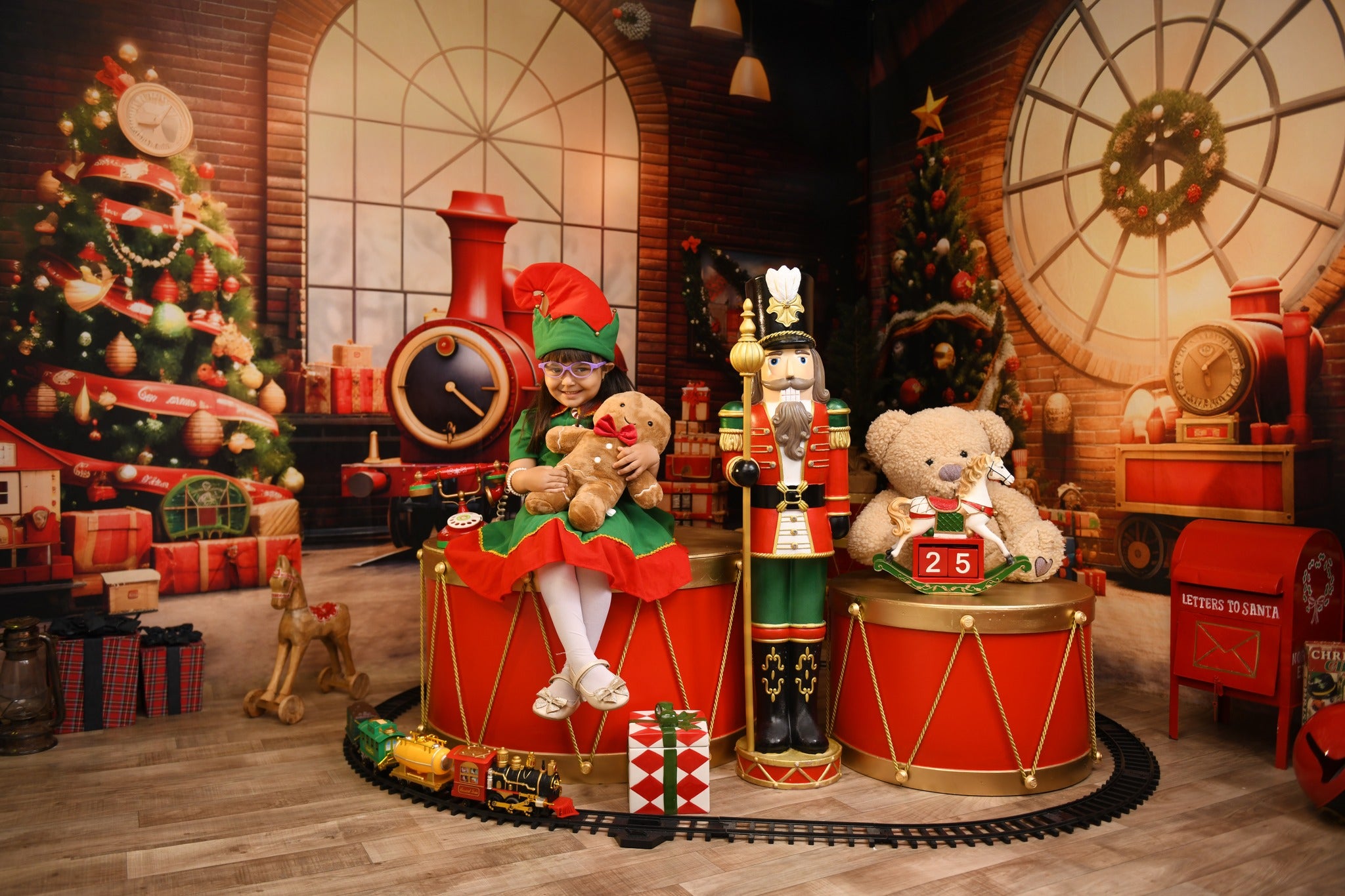 Kate Christmas Toy Room Set(8ftx8ft&10ftx8ft&8ftx10ft) - Kate Backdrop AU