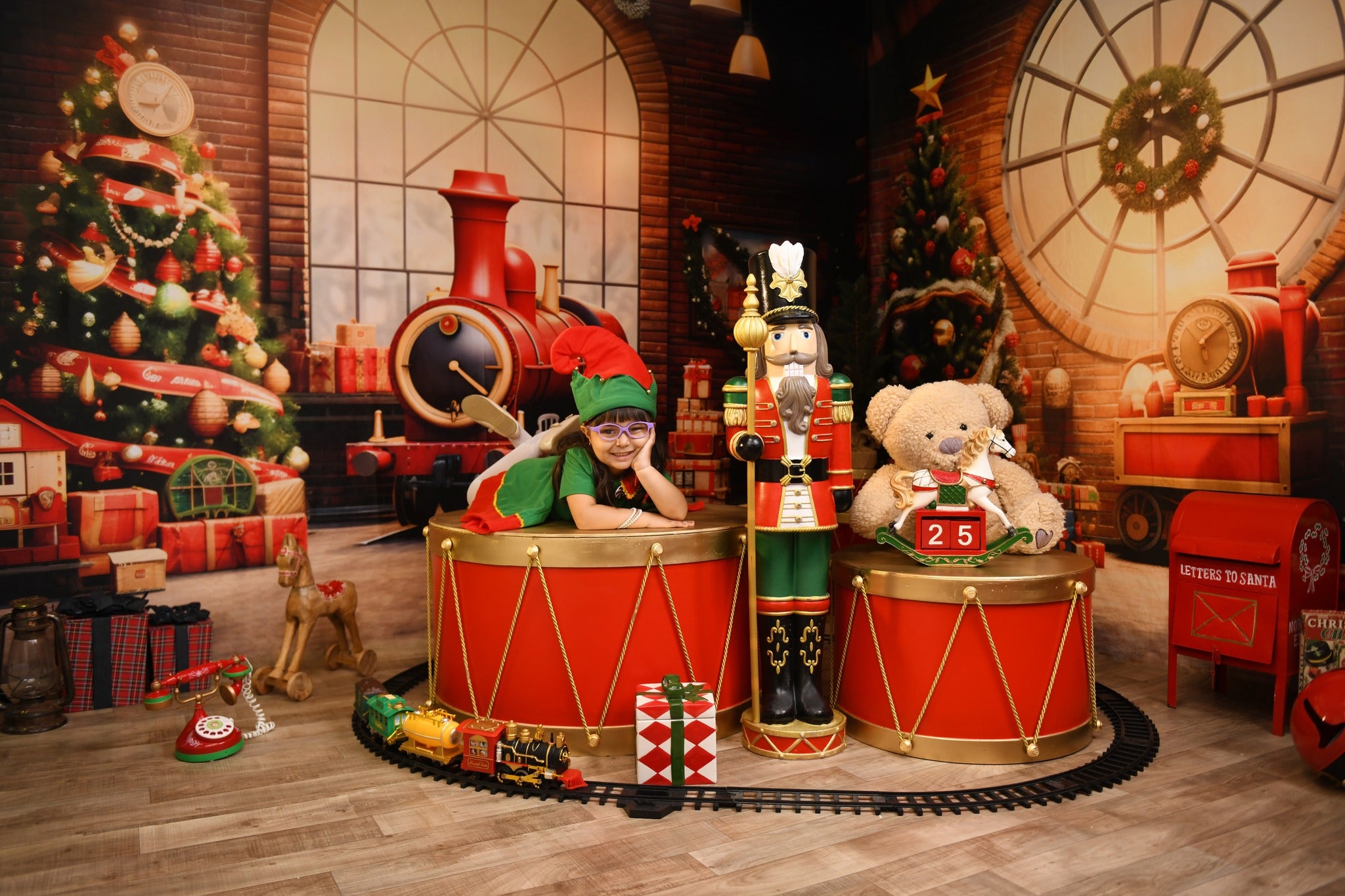 Kate Christmas Toy Room Set(8ftx8ft&10ftx8ft&8ftx10ft) - Kate Backdrop AU