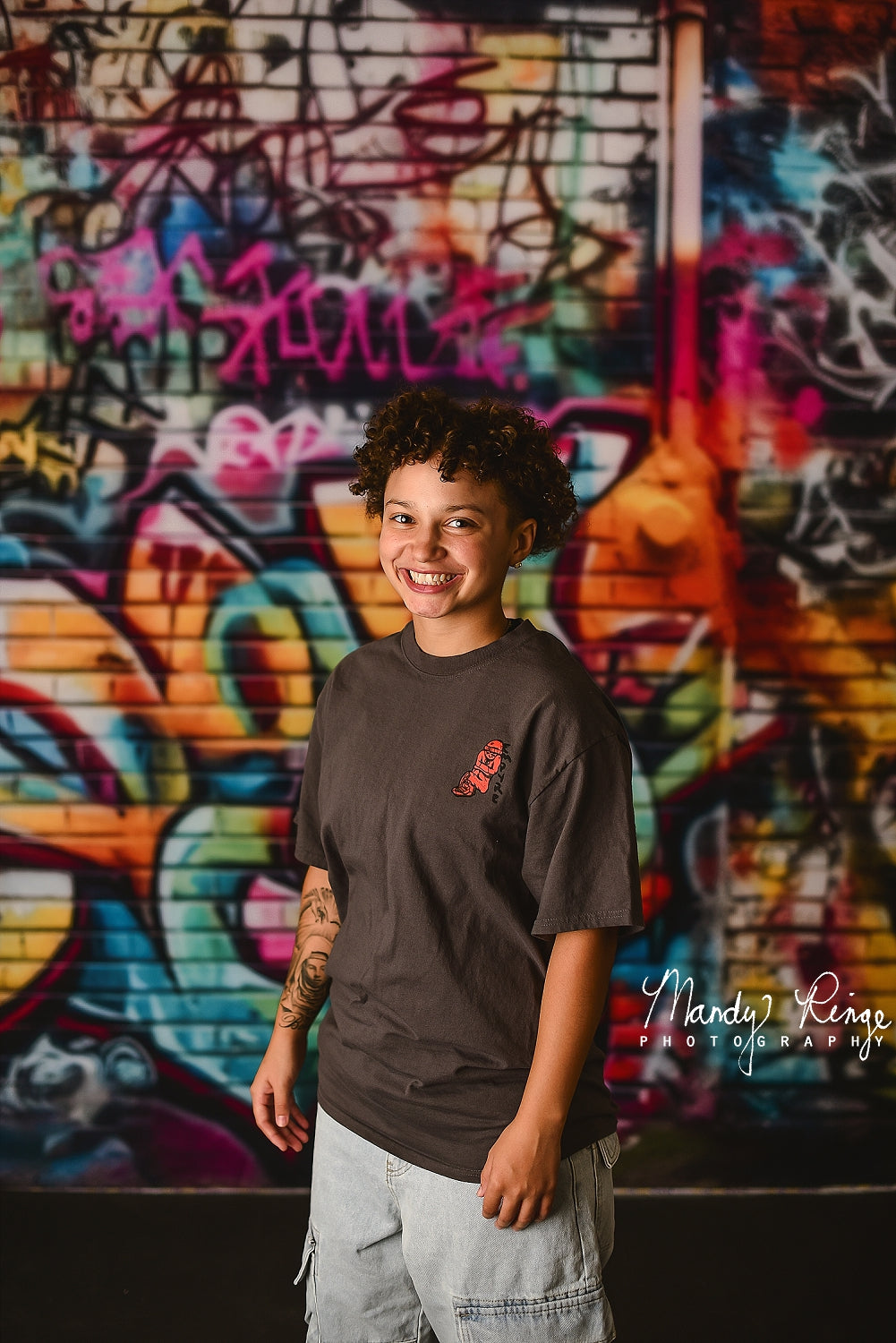 Kate Urban Graffiti Wall Backdrop Designed by Mandy Ringe Photography