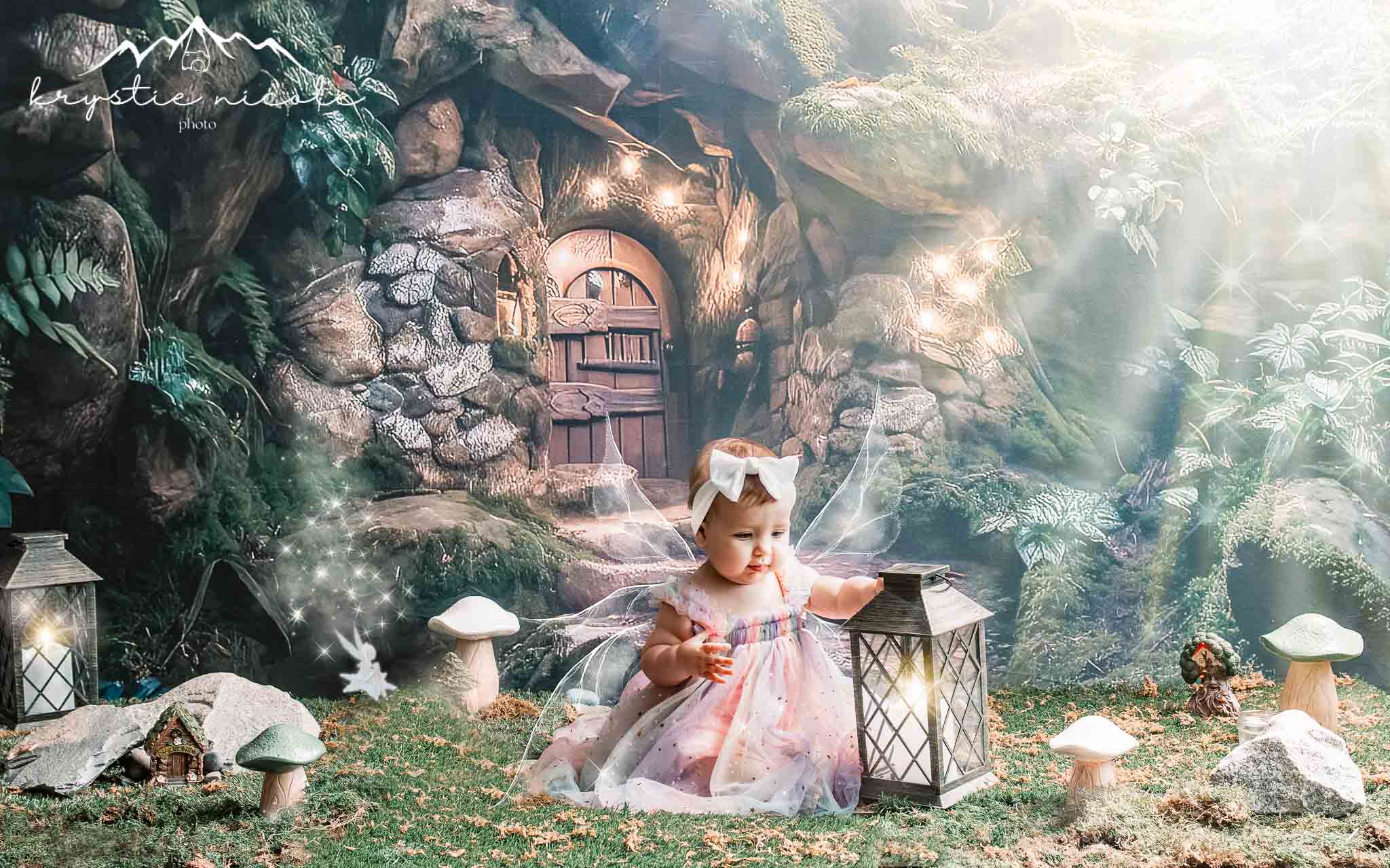 Kate Hobbit Gnome Elf Fairy Home Backdrop Designed by Mini MakeBelieve - Kate Backdrop AU