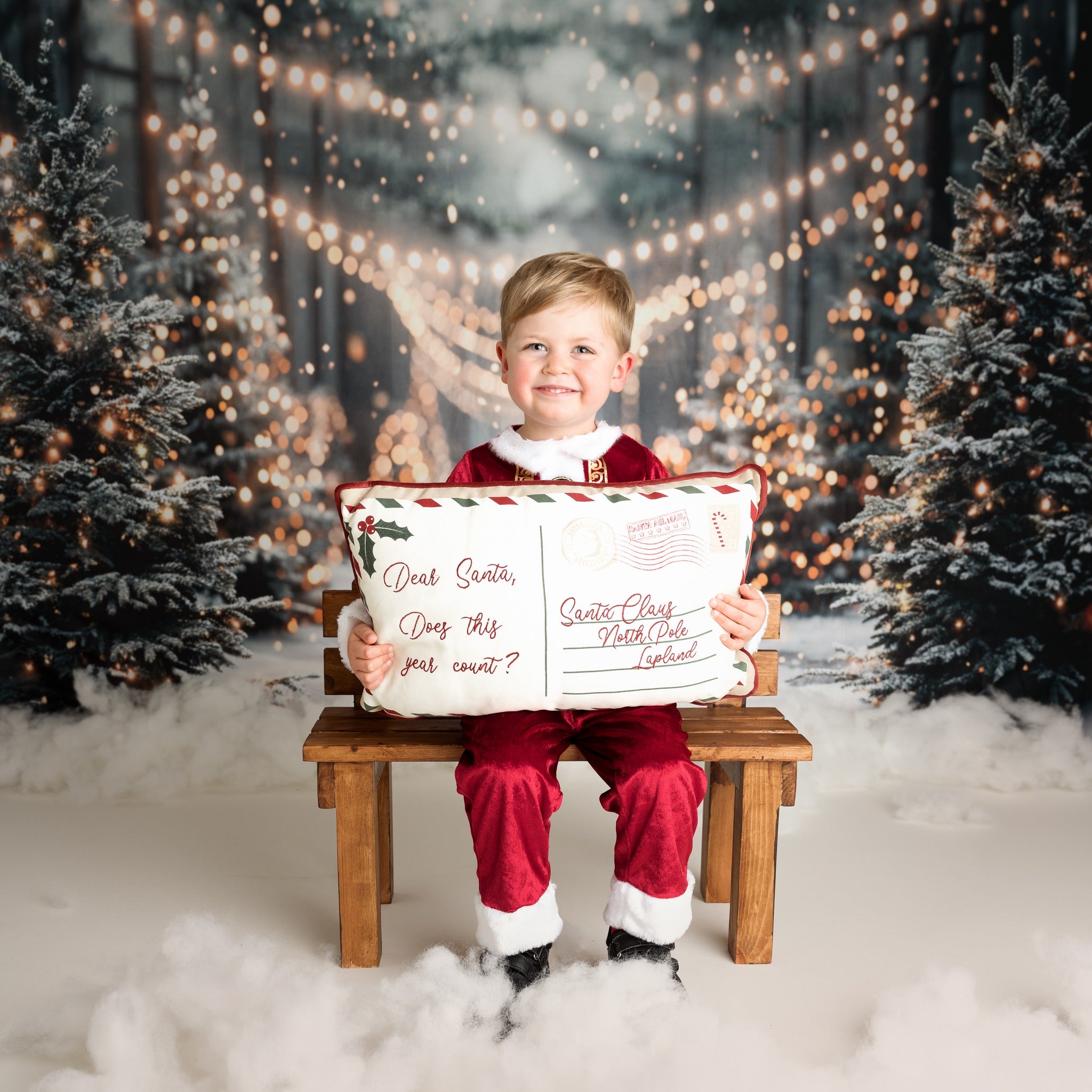 Kate Winter Christmas Bokeh Backdrop Designed by Emetselch - Kate Backdrop AU