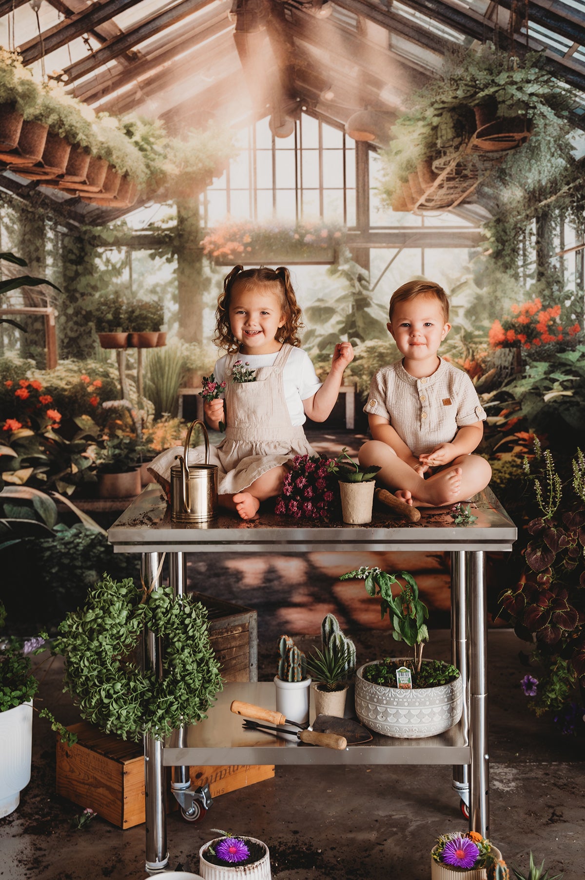 Kate Spring Greenhouse Backdrop Designed by Abbas Studio - Kate Backdrop AU