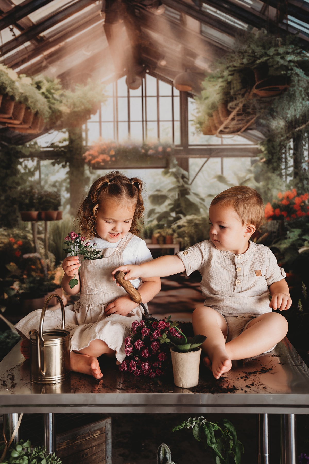 Kate Spring Greenhouse Backdrop Designed by Abbas Studio - Kate Backdrop AU