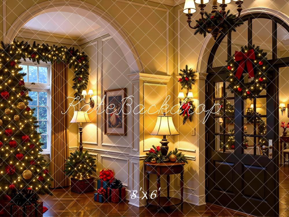Kate Christmas Tree Wreath Garland Backdrop Designed by Mini MakeBelieve - Kate Backdrop AU