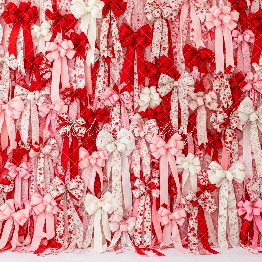 Kate Ribbons Bows Valentine's Day Backdrop Designed by Patty Roberts