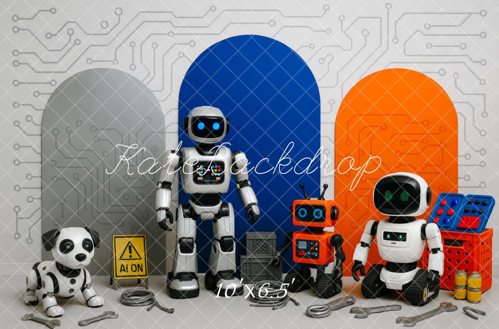 Kate Robots Dog Circuit Backdrop Designed by Patty Roberts - Kate Backdrop AU