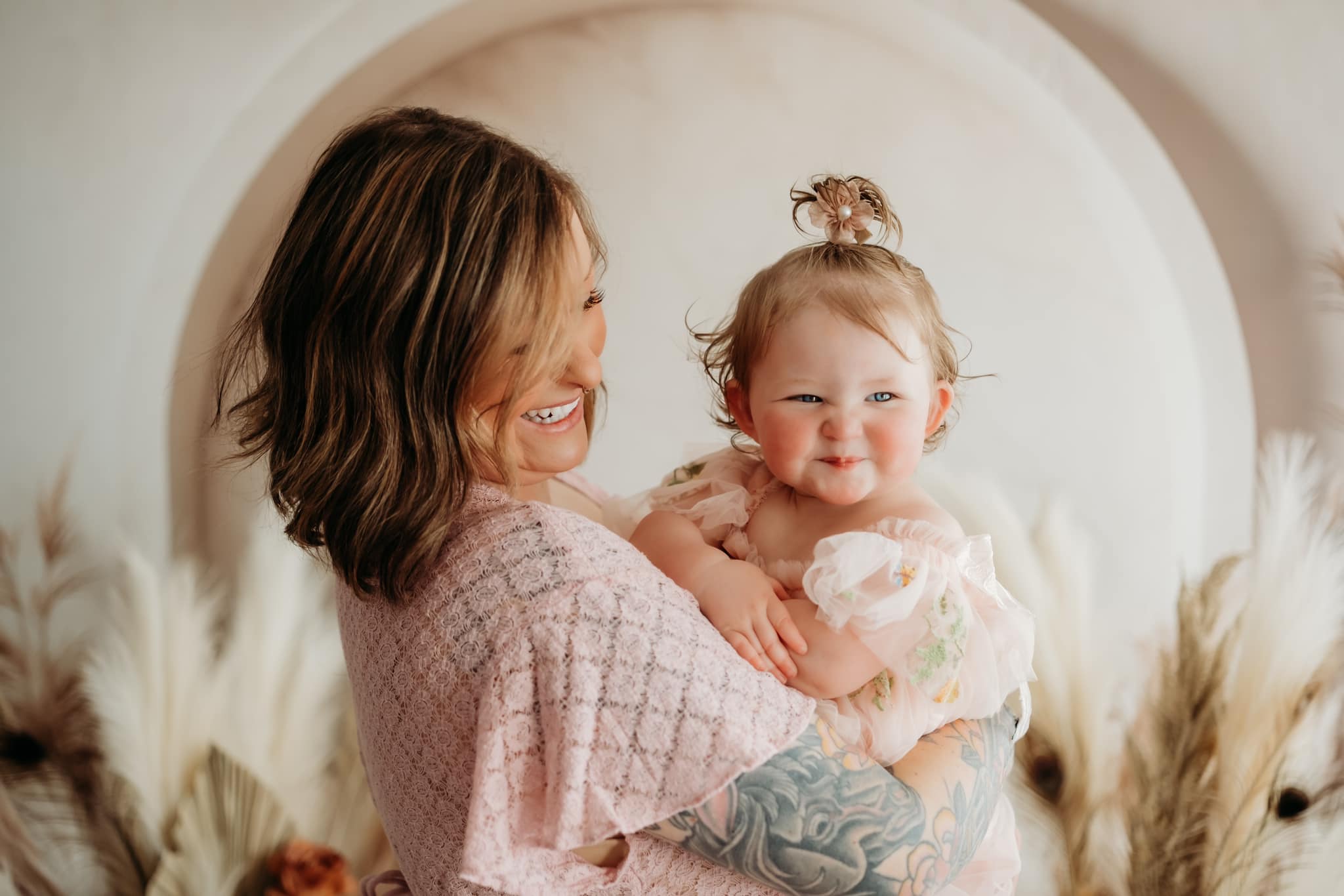 Kate Boho Arch Pampas Grass Backdrop Designed by Emetselch - Kate Backdrop AU
