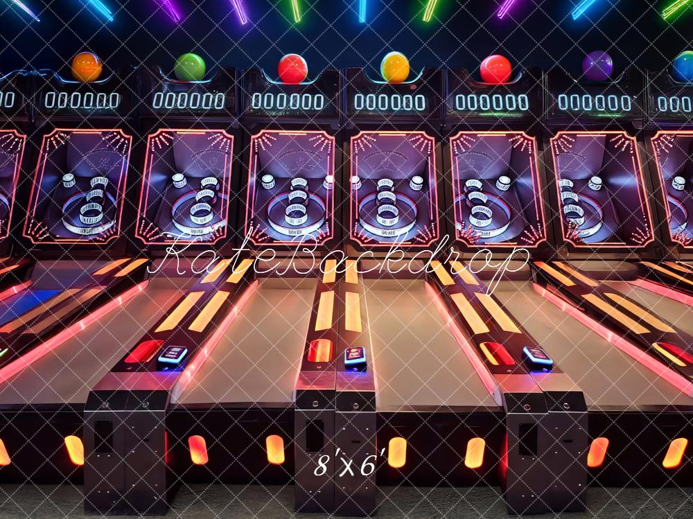 Kate Arcade Game Neon Backdrop Designed by Mini MakeBelieve