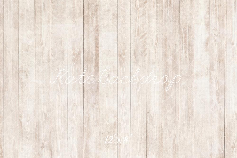 Kate Light Wood Vintage Wall Fleece Backdrop Designed by Emetselch - Kate Backdrop AU