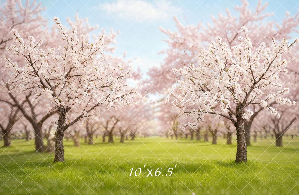Kate Spring Cherry Blossom Backdrop Designed by Emetselch