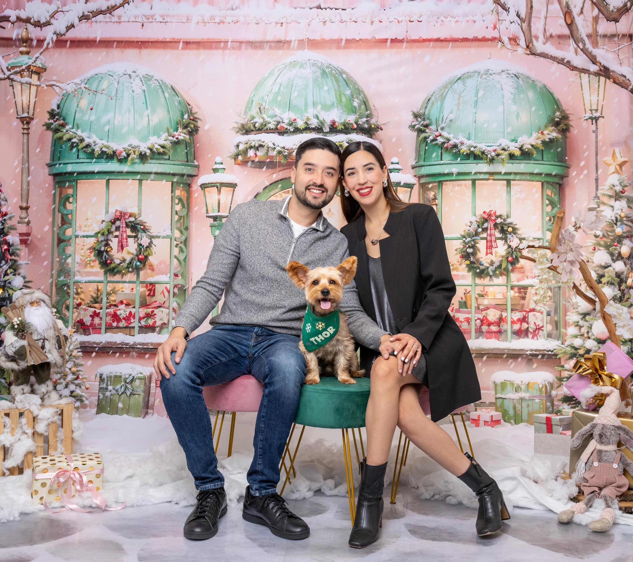 Kate Snow Christmas Tree Holiday Shop Backdrop Designed by Chain Photography - Kate Backdrop AU