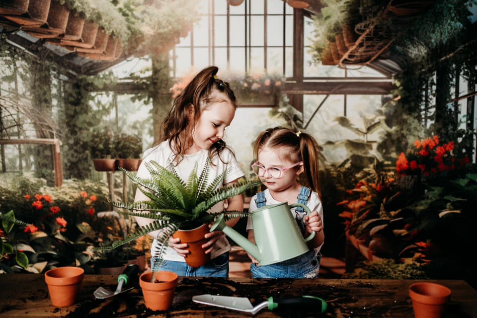 Kate Spring Greenhouse Backdrop Designed by Abbas Studio - Kate Backdrop AU