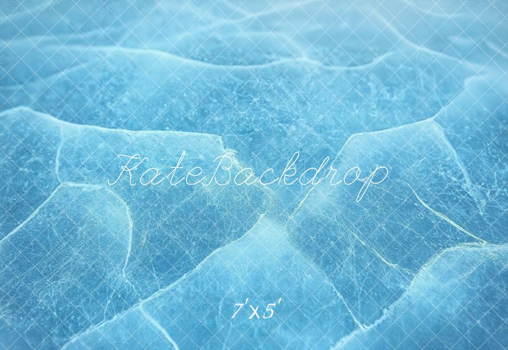 Kate Blue Ice Abstract Texture Backdrop Designed by Emetselch